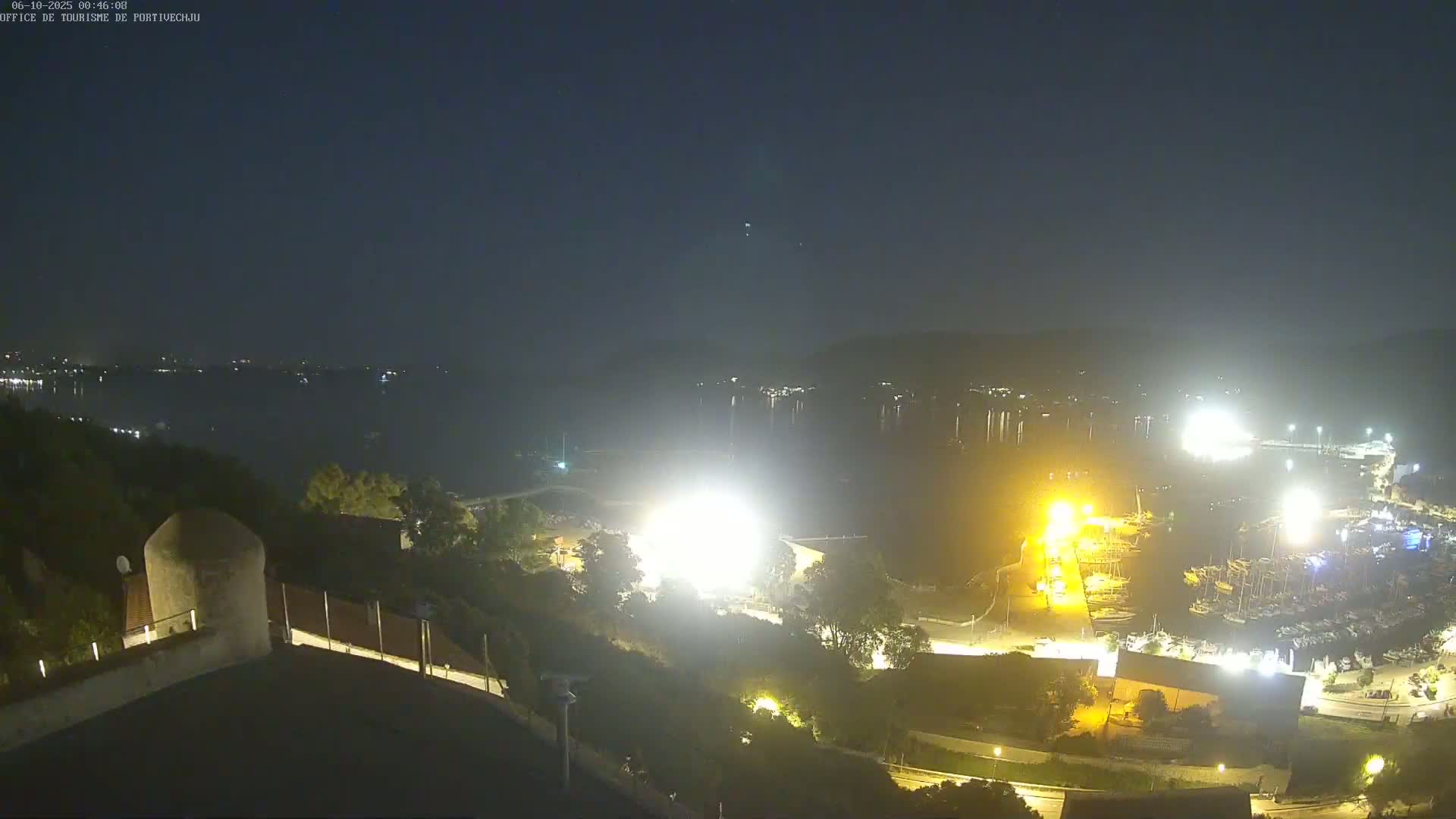 Corse (Corsica), Porto Vecchio Coast & Port  Live Cam -  Sartene, Corse-du-Sud, Corse, France