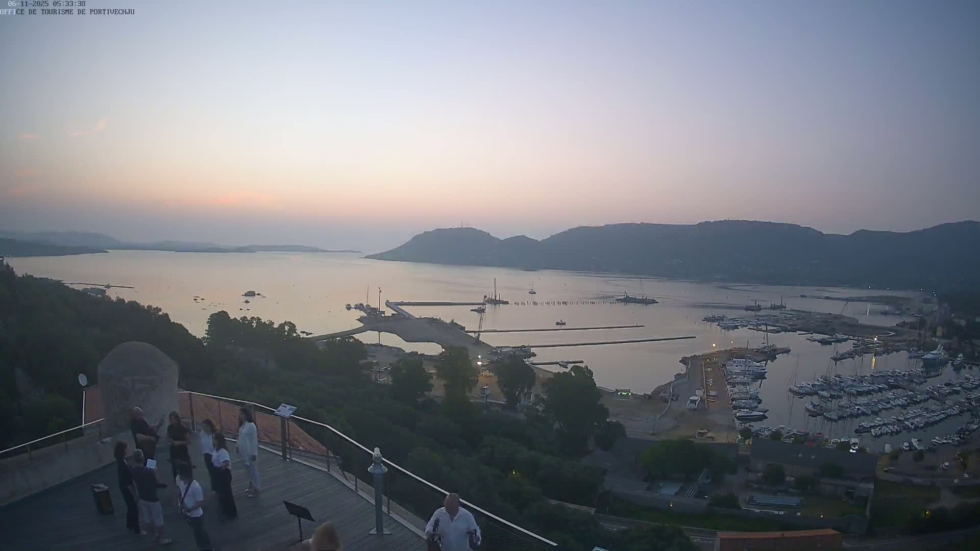 Corse (Corsica), Porto Vecchio Coast & Port  Live Cam -  Sartene, Corse-du-Sud, Corse, France