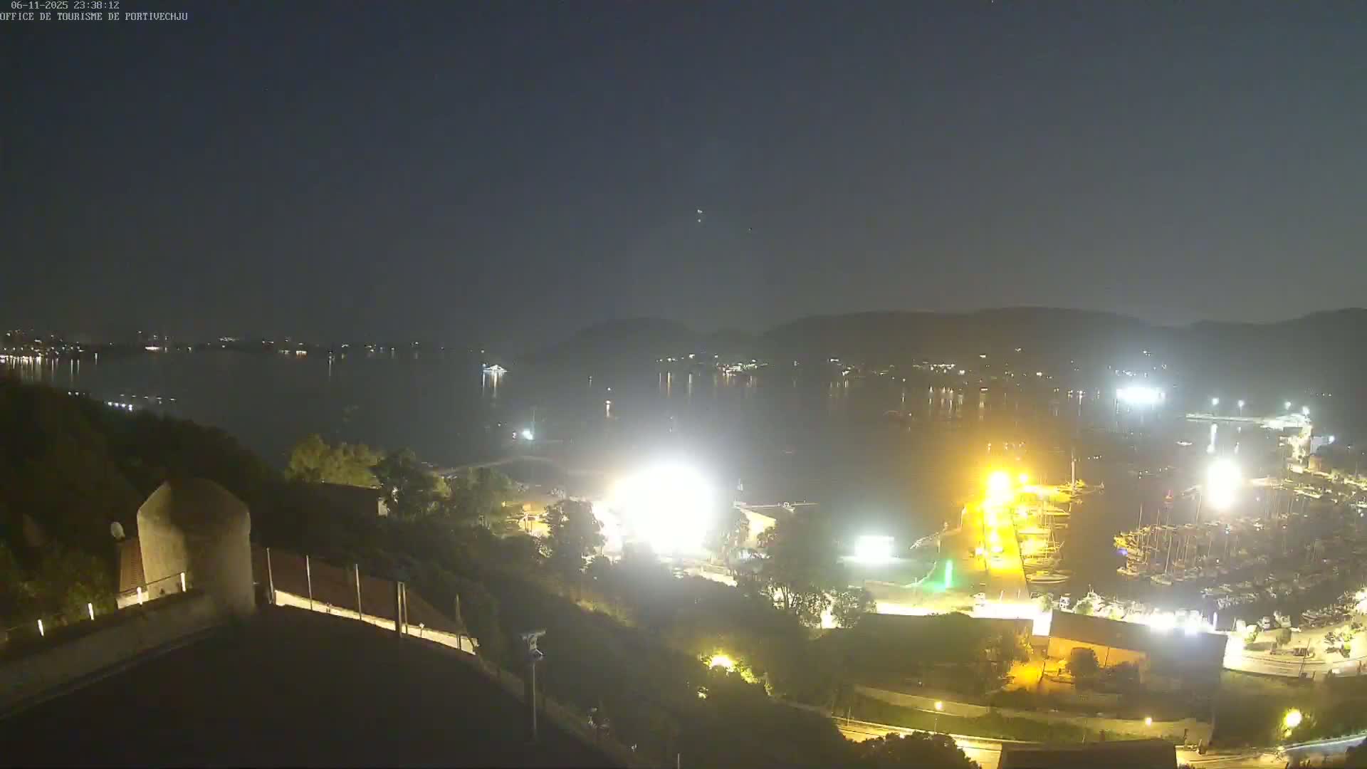 Corse (Corsica), Porto Vecchio Coast & Port  Live Cam -  Sartene, Corse-du-Sud, Corse, France