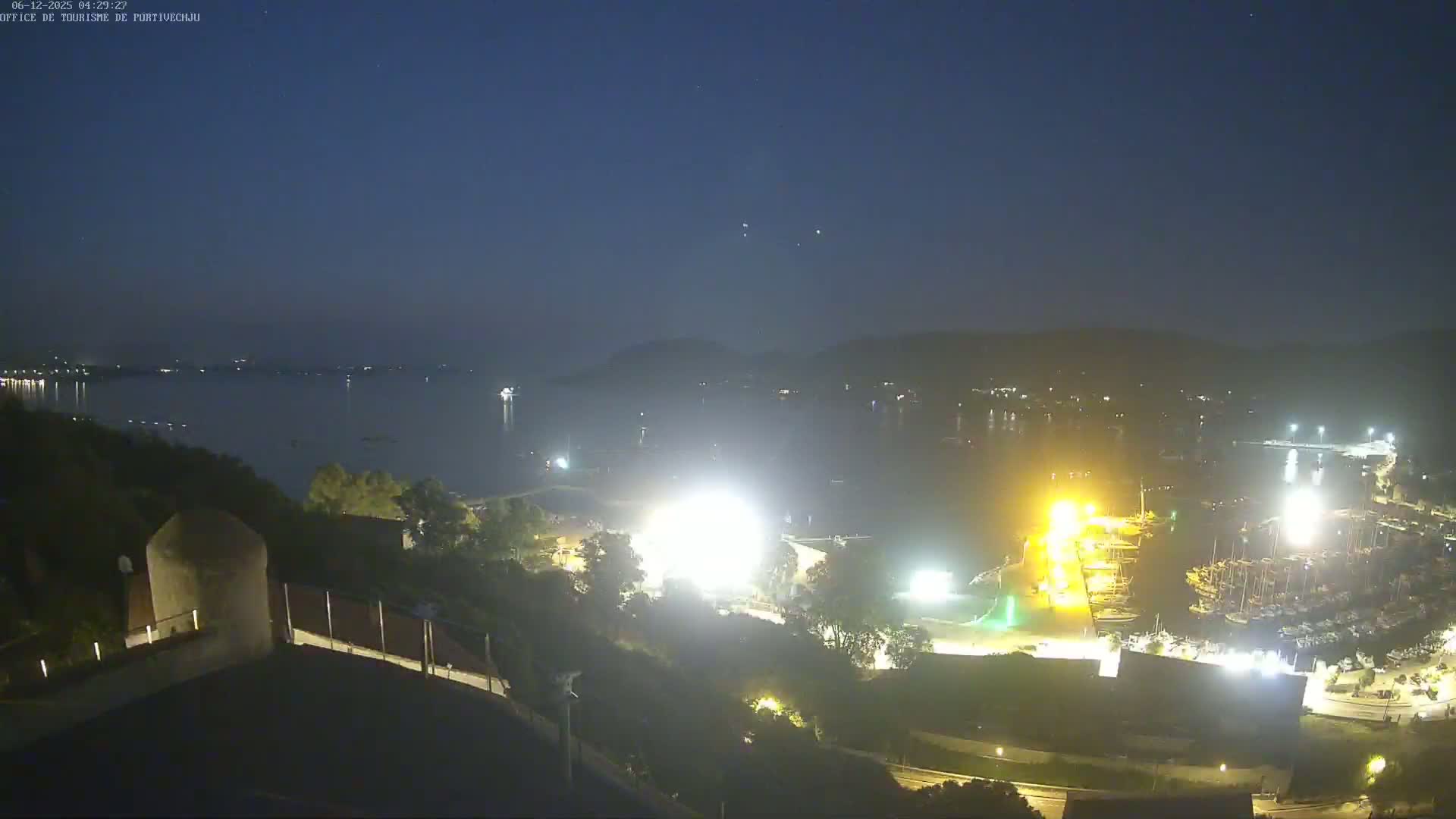 Corse (Corsica), Porto Vecchio Coast & Port  Live Cam -  Sartene, Corse-du-Sud, Corse, France