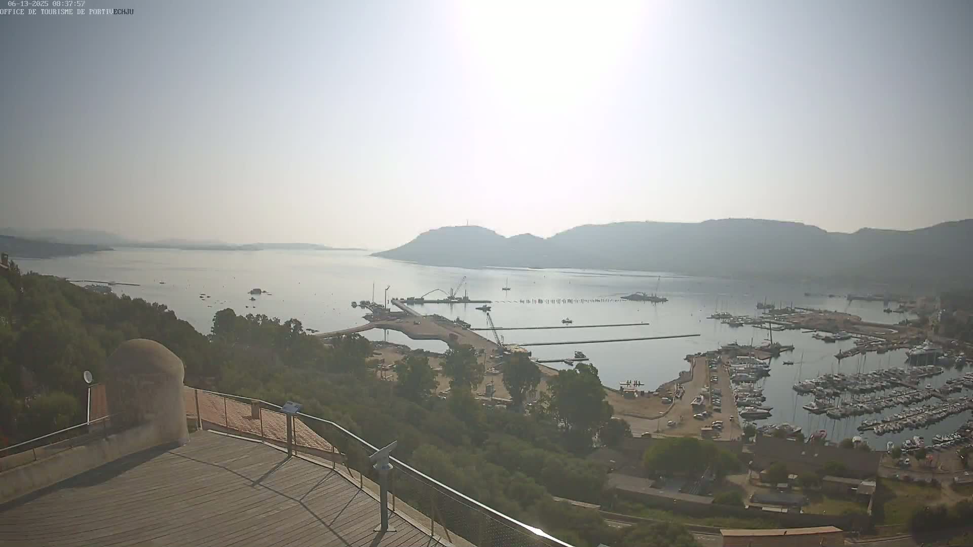 Corse (Corsica), Porto Vecchio Coast & Port  Live Cam -  Sartene, Corse-du-Sud, Corse, France