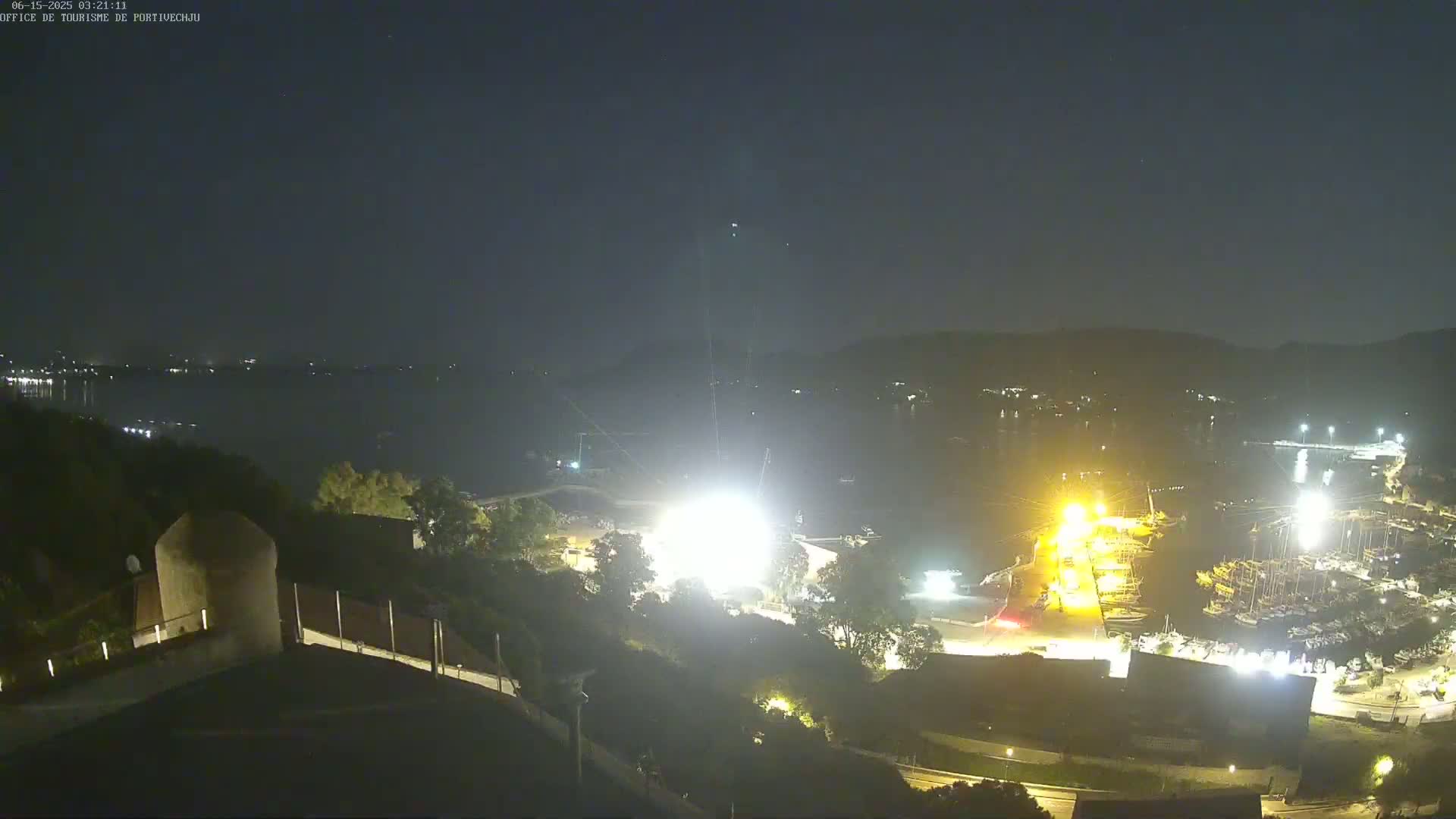 Corse (Corsica), Porto Vecchio Coast & Port  Live Cam -  Sartene, Corse-du-Sud, Corse, France