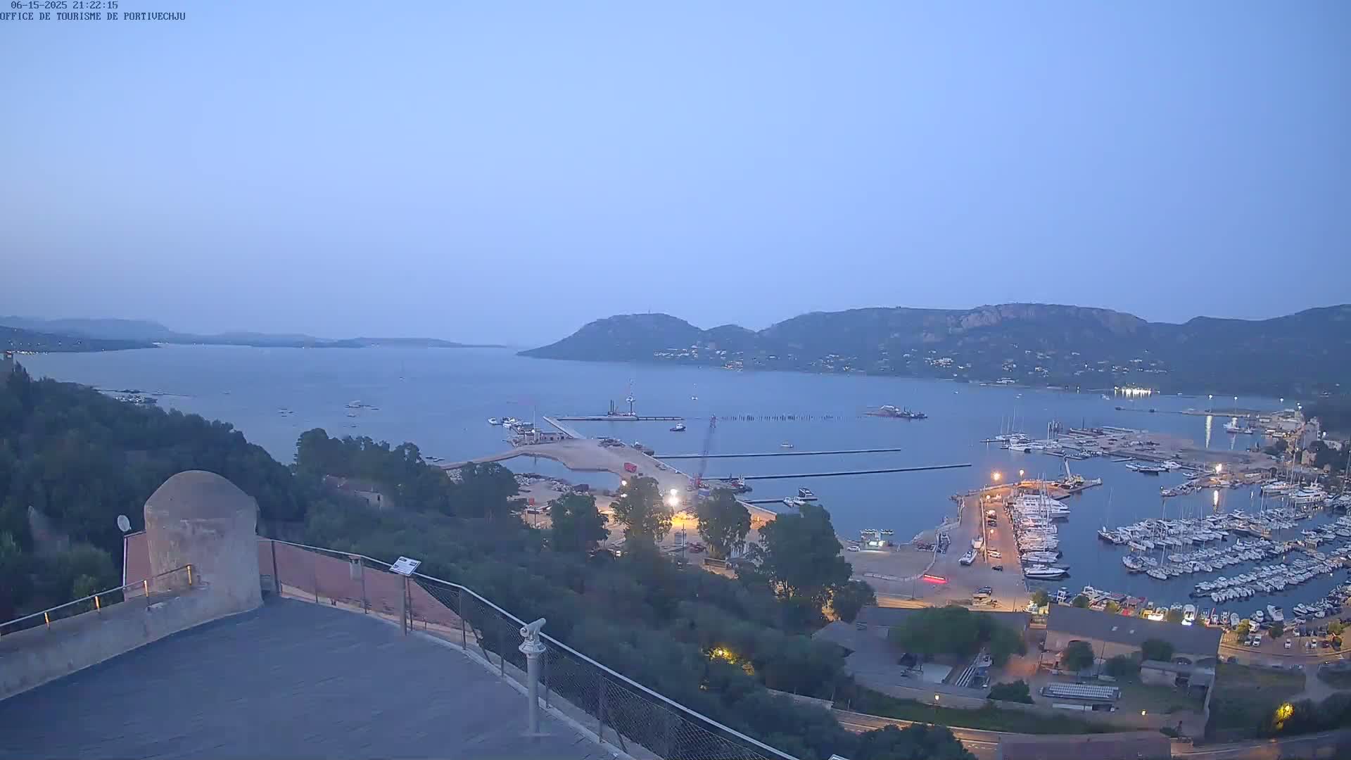 Corse (Corsica), Porto Vecchio Coast & Port  Live Cam -  Sartene, Corse-du-Sud, Corse, France