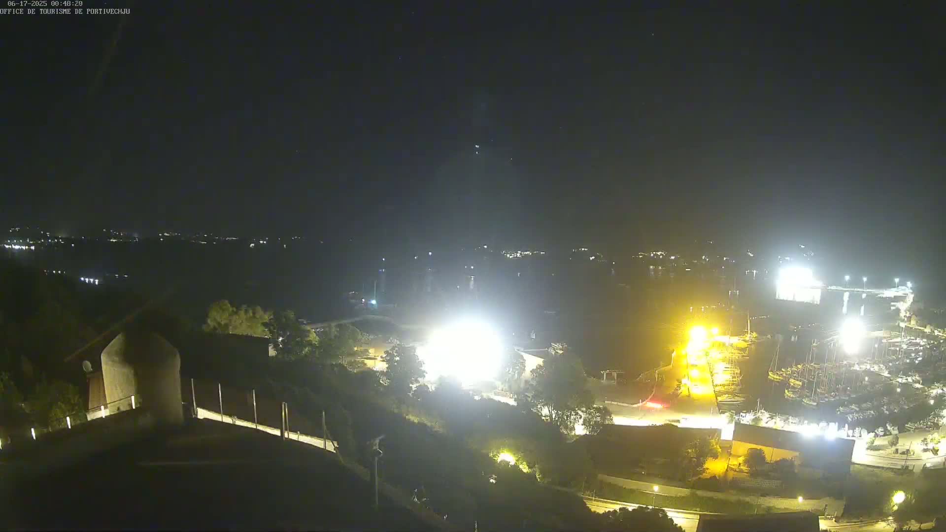 Corse (Corsica), Porto Vecchio Coast & Port  Live Cam -  Sartene, Corse-du-Sud, Corse, France