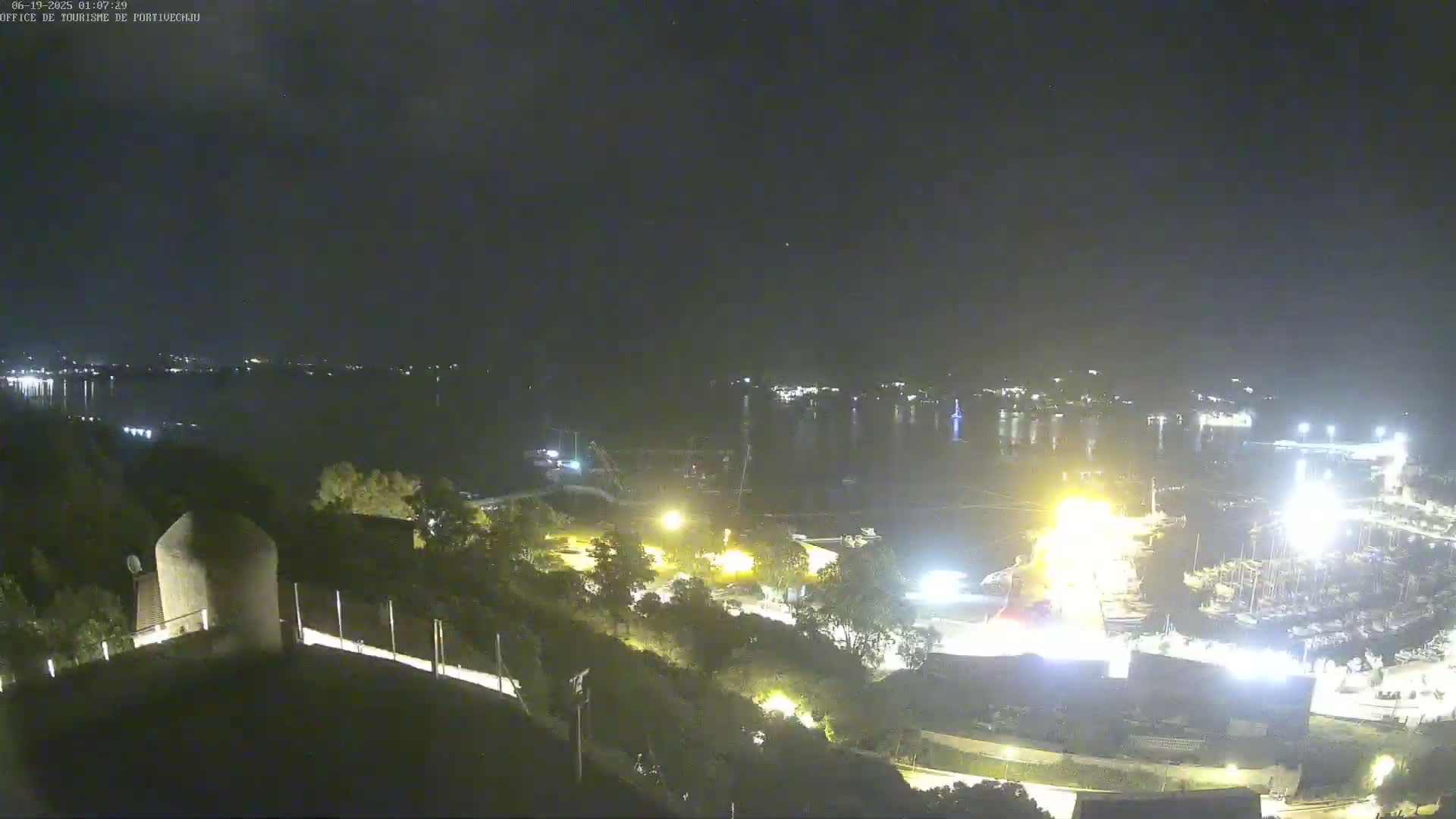 Corse (Corsica), Porto Vecchio Coast & Port  Live Cam -  Sartene, Corse-du-Sud, Corse, France