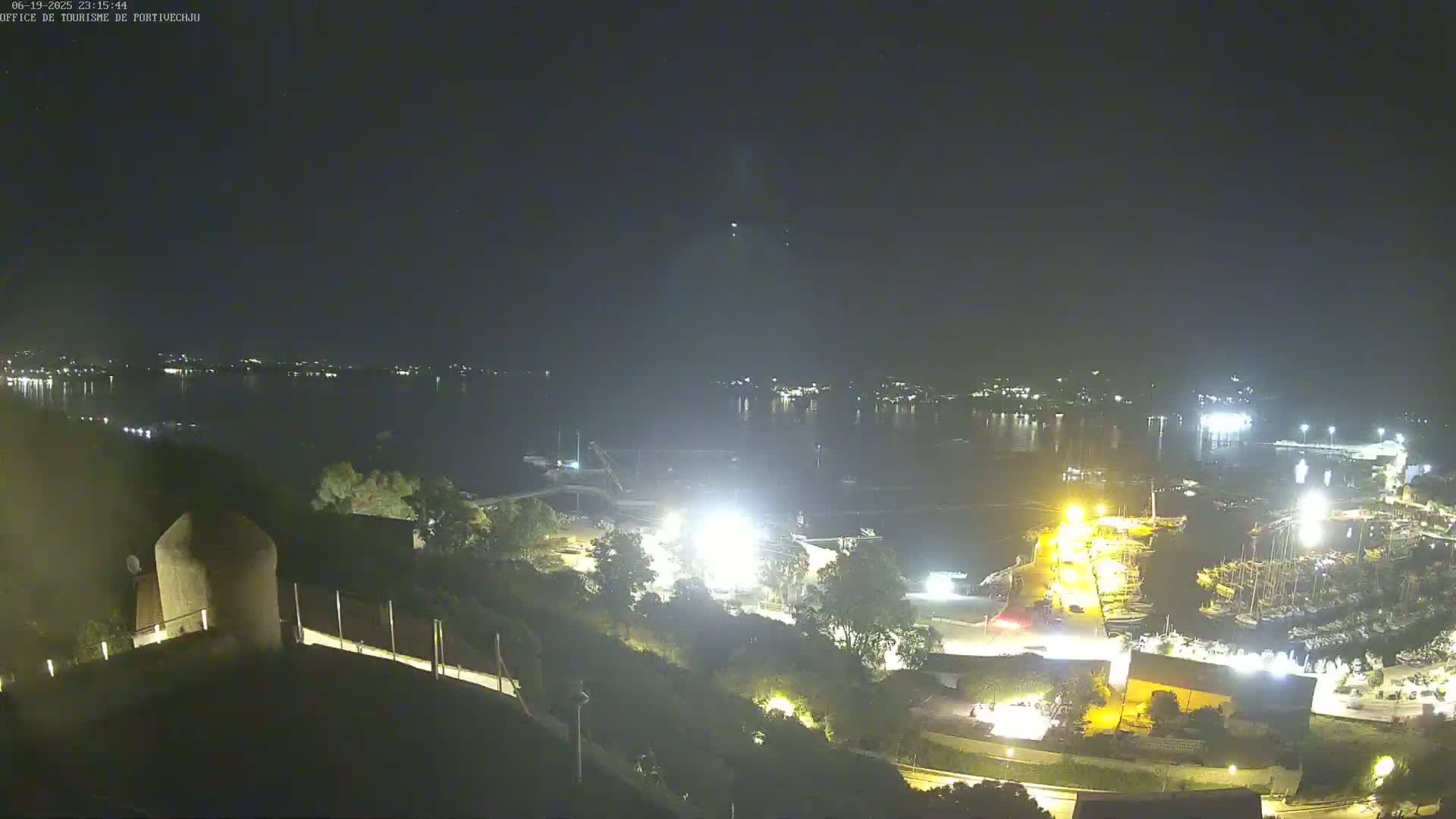 Corse (Corsica), Porto Vecchio Coast & Port  Live Cam -  Sartene, Corse-du-Sud, Corse, France