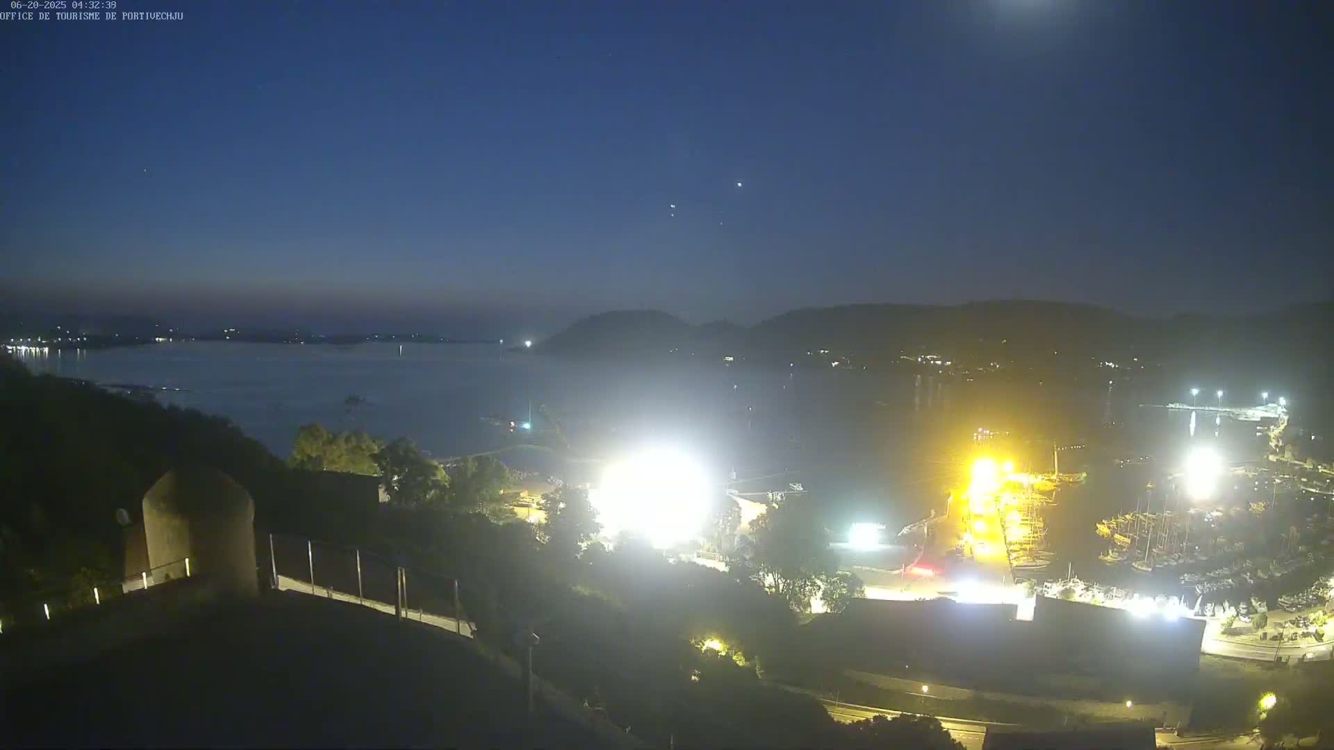 Corse (Corsica), Porto Vecchio Coast & Port  Live Cam -  Sartene, Corse-du-Sud, Corse, France