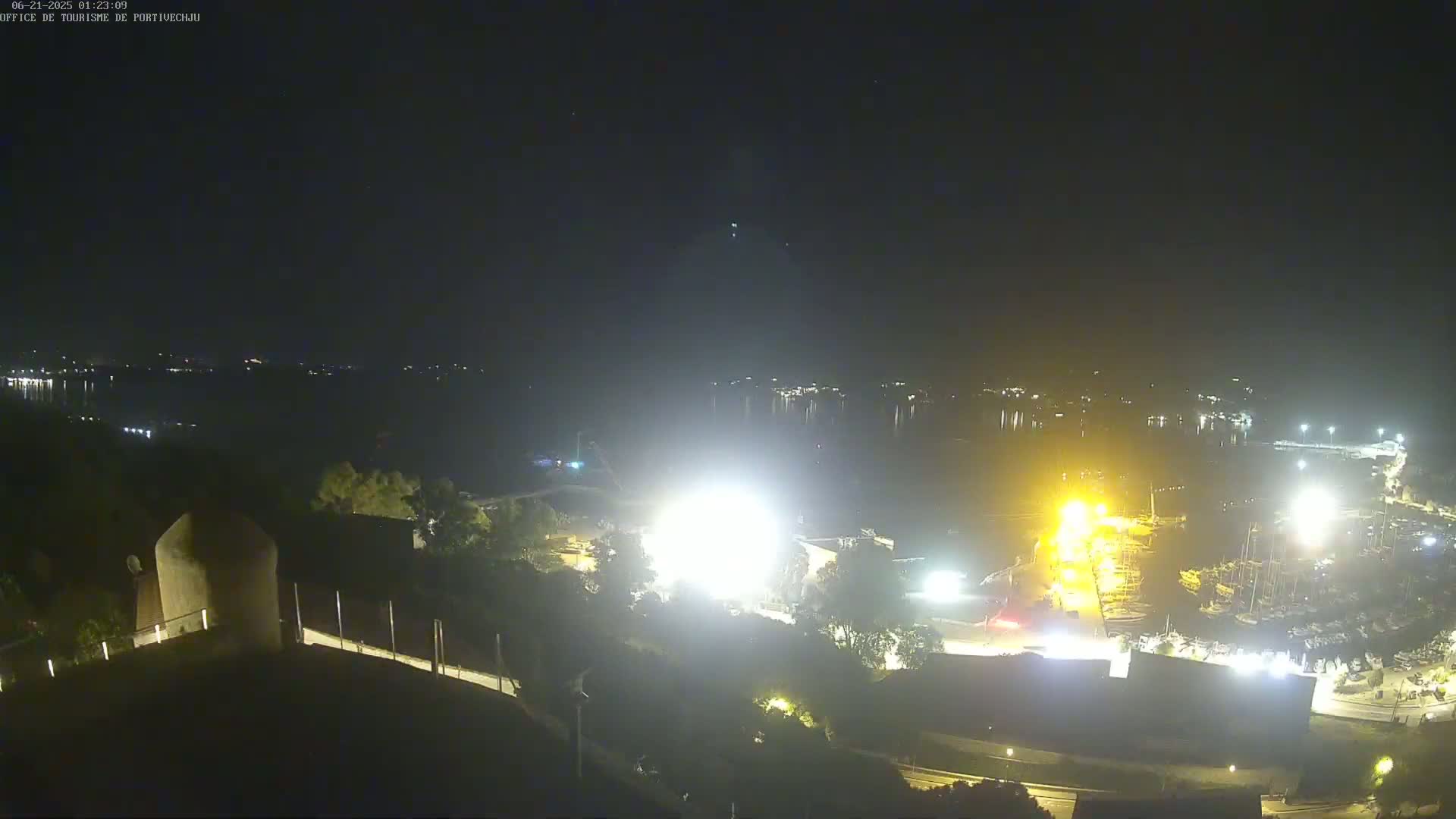 Corse (Corsica), Porto Vecchio Coast & Port  Live Cam -  Sartene, Corse-du-Sud, Corse, France
