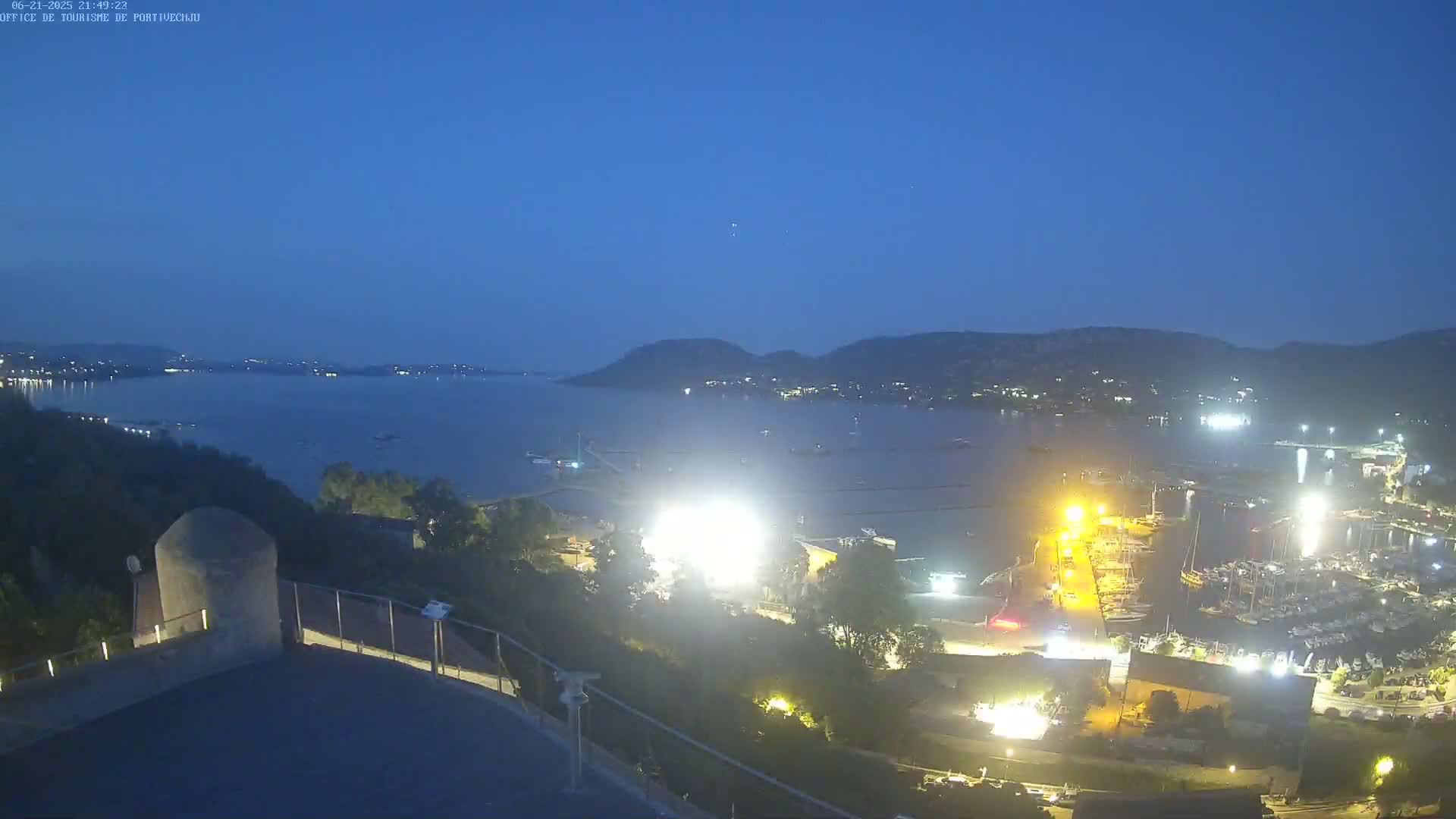 Corse (Corsica), Porto Vecchio Coast & Port  Live Cam -  Sartene, Corse-du-Sud, Corse, France