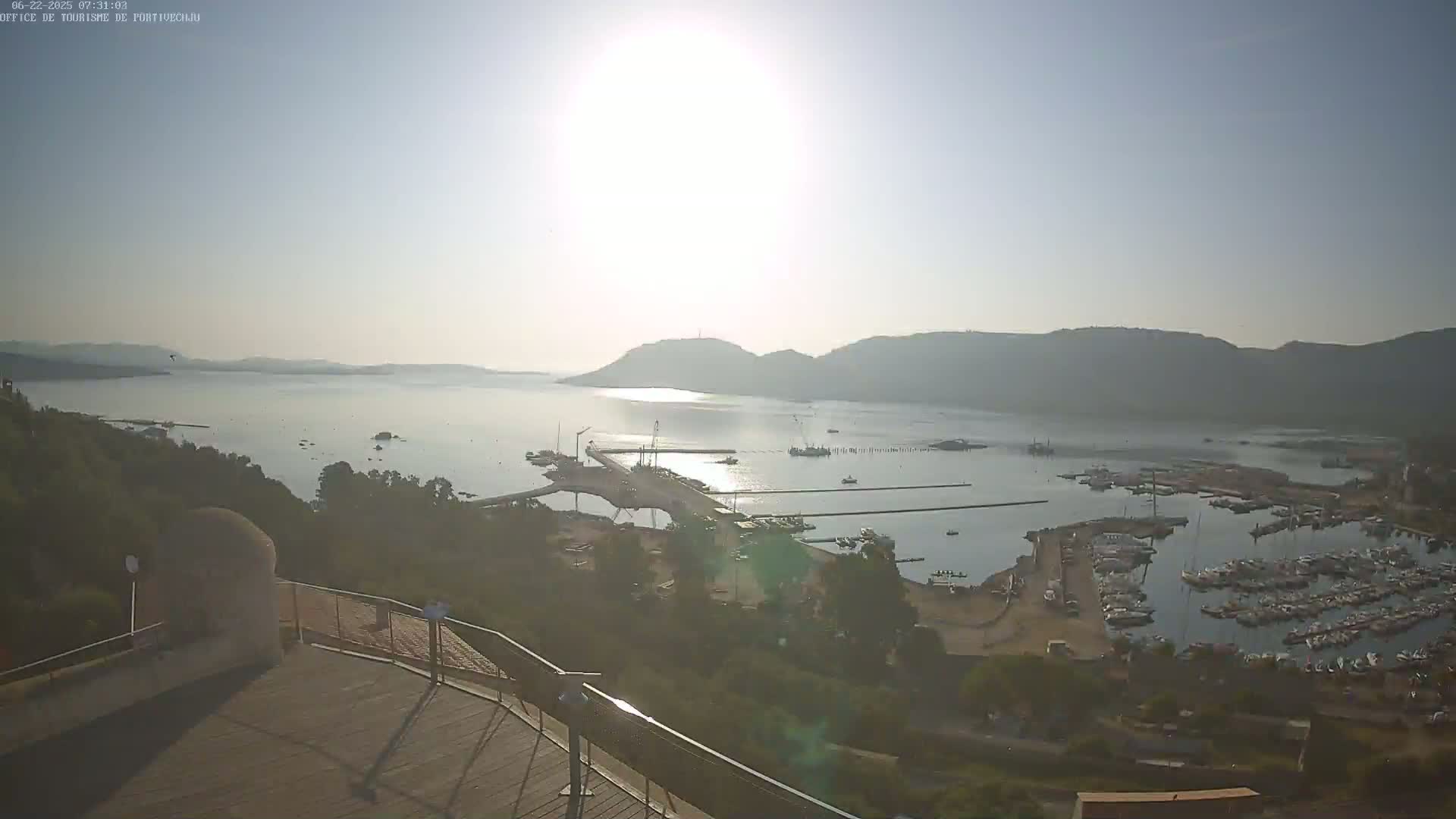 Corse (Corsica), Porto Vecchio Coast & Port  Live Cam -  Sartene, Corse-du-Sud, Corse, France