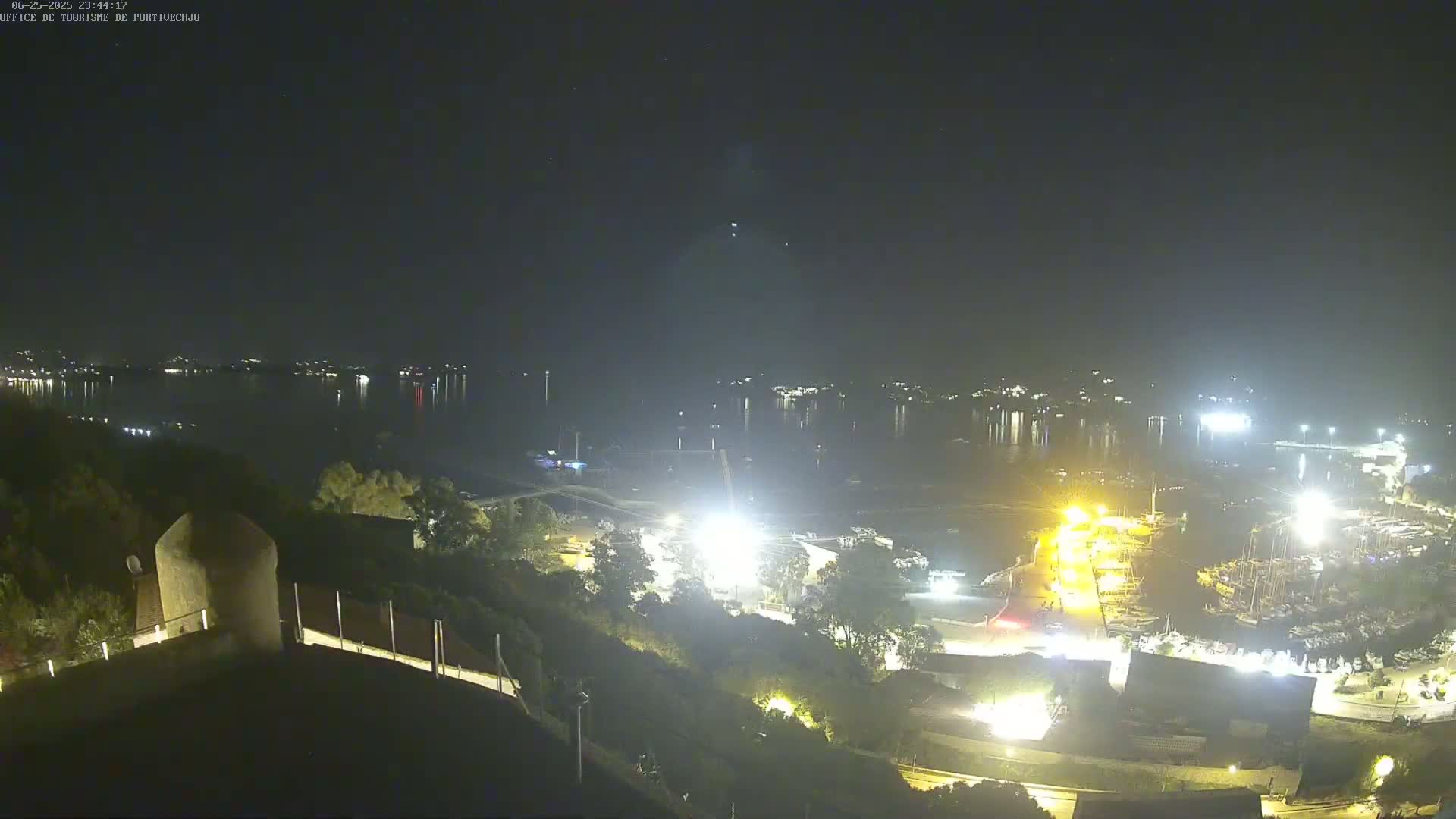 Corse (Corsica), Porto Vecchio Coast & Port  Live Cam -  Sartene, Corse-du-Sud, Corse, France