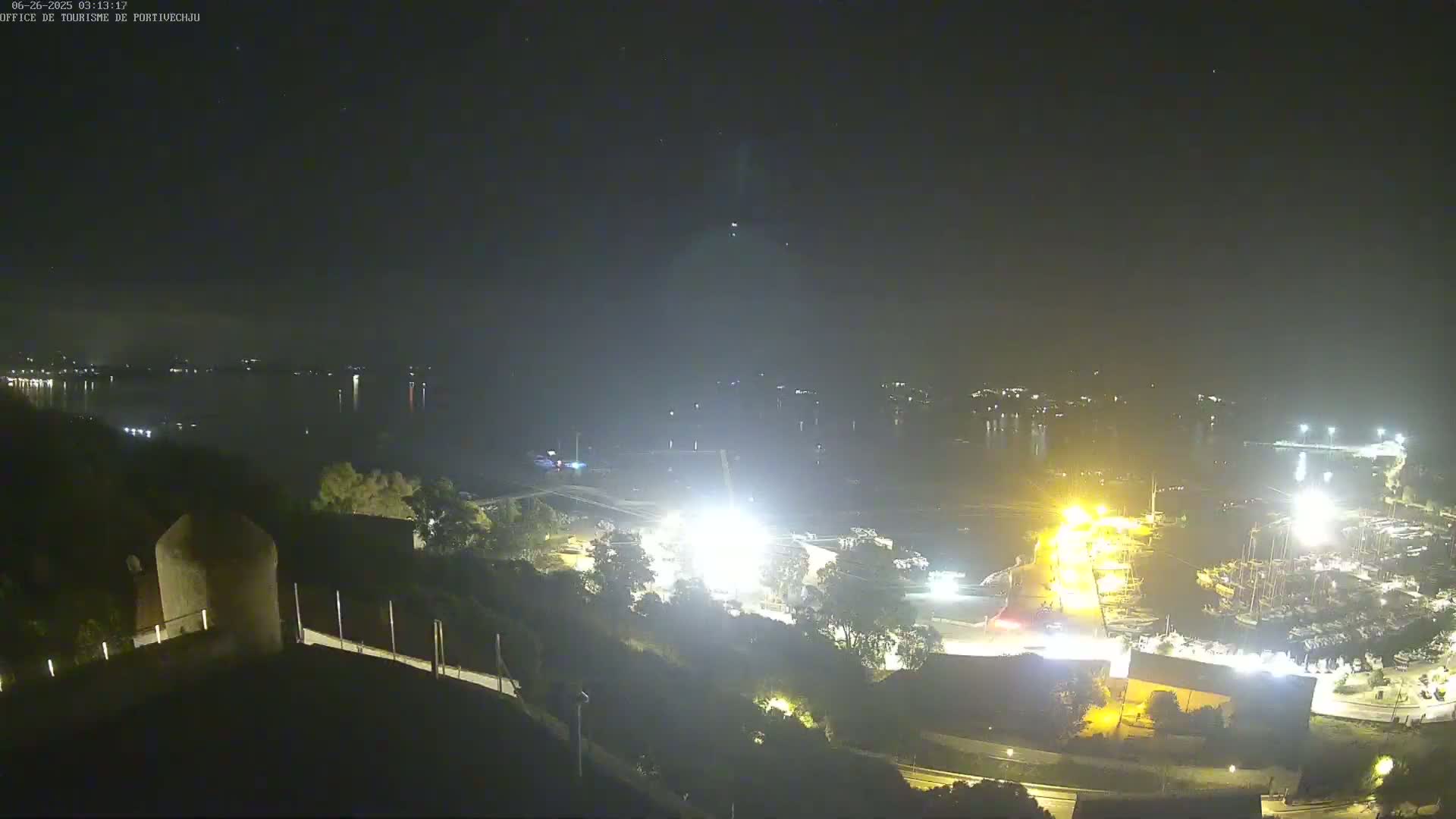 Corse (Corsica), Porto Vecchio Coast & Port  Live Cam -  Sartene, Corse-du-Sud, Corse, France