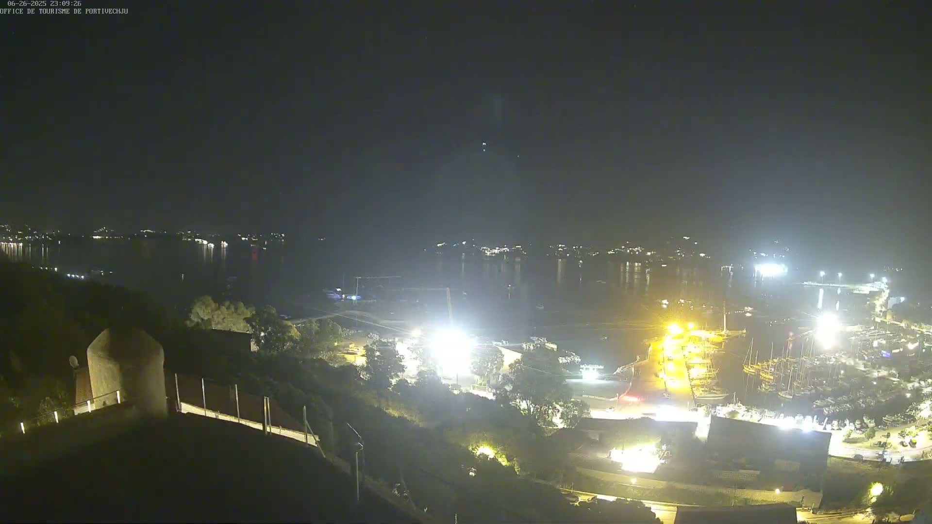 Corse (Corsica), Porto Vecchio Coast & Port  Live Cam -  Sartene, Corse-du-Sud, Corse, France