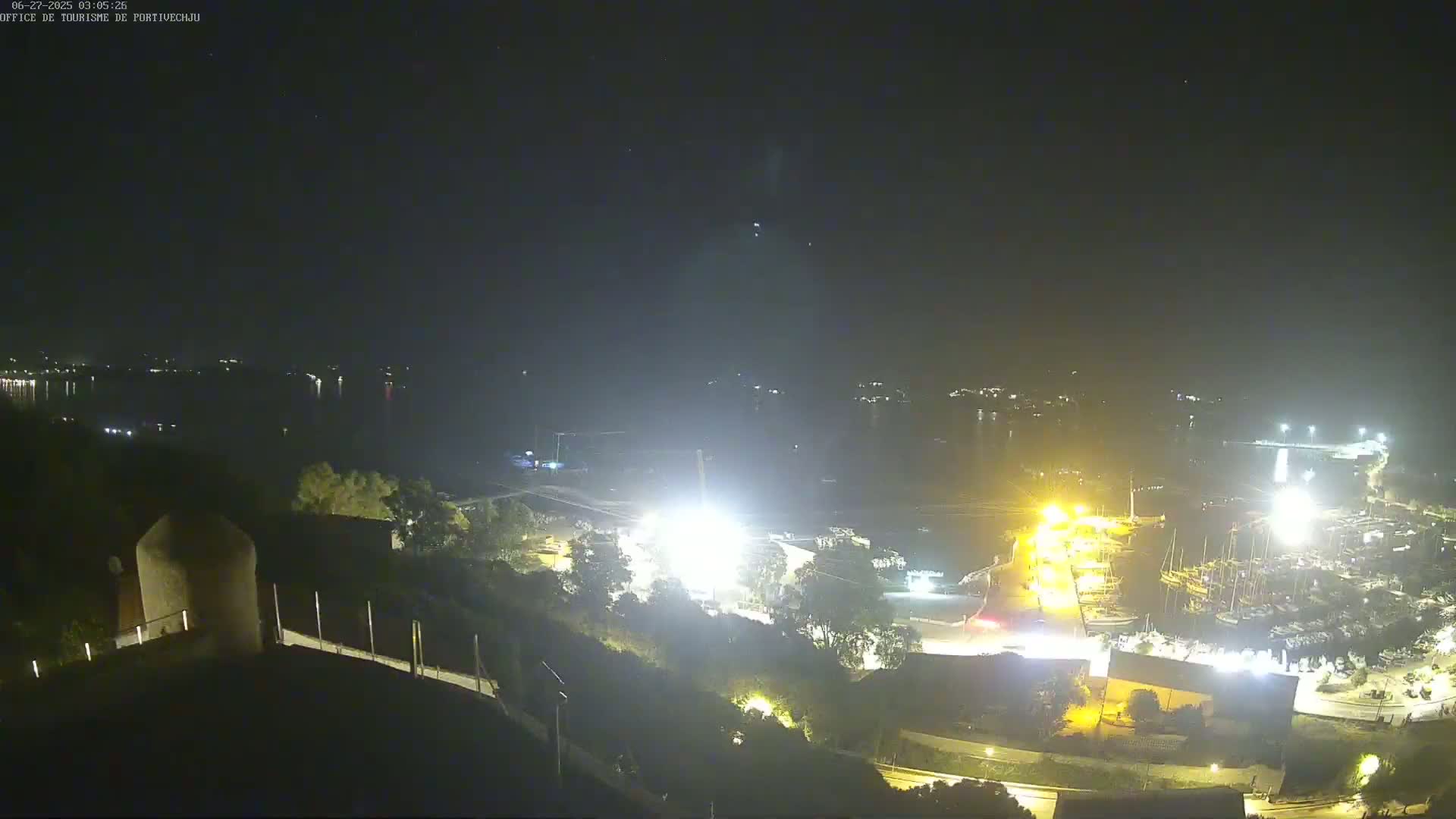 Corse (Corsica), Porto Vecchio Coast & Port  Live Cam -  Sartene, Corse-du-Sud, Corse, France