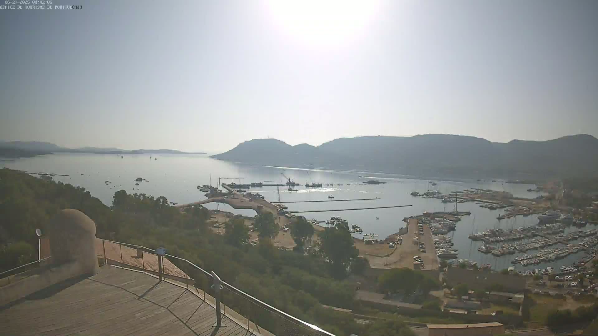 Corse (Corsica), Porto Vecchio Coast & Port  Live Cam -  Sartene, Corse-du-Sud, Corse, France