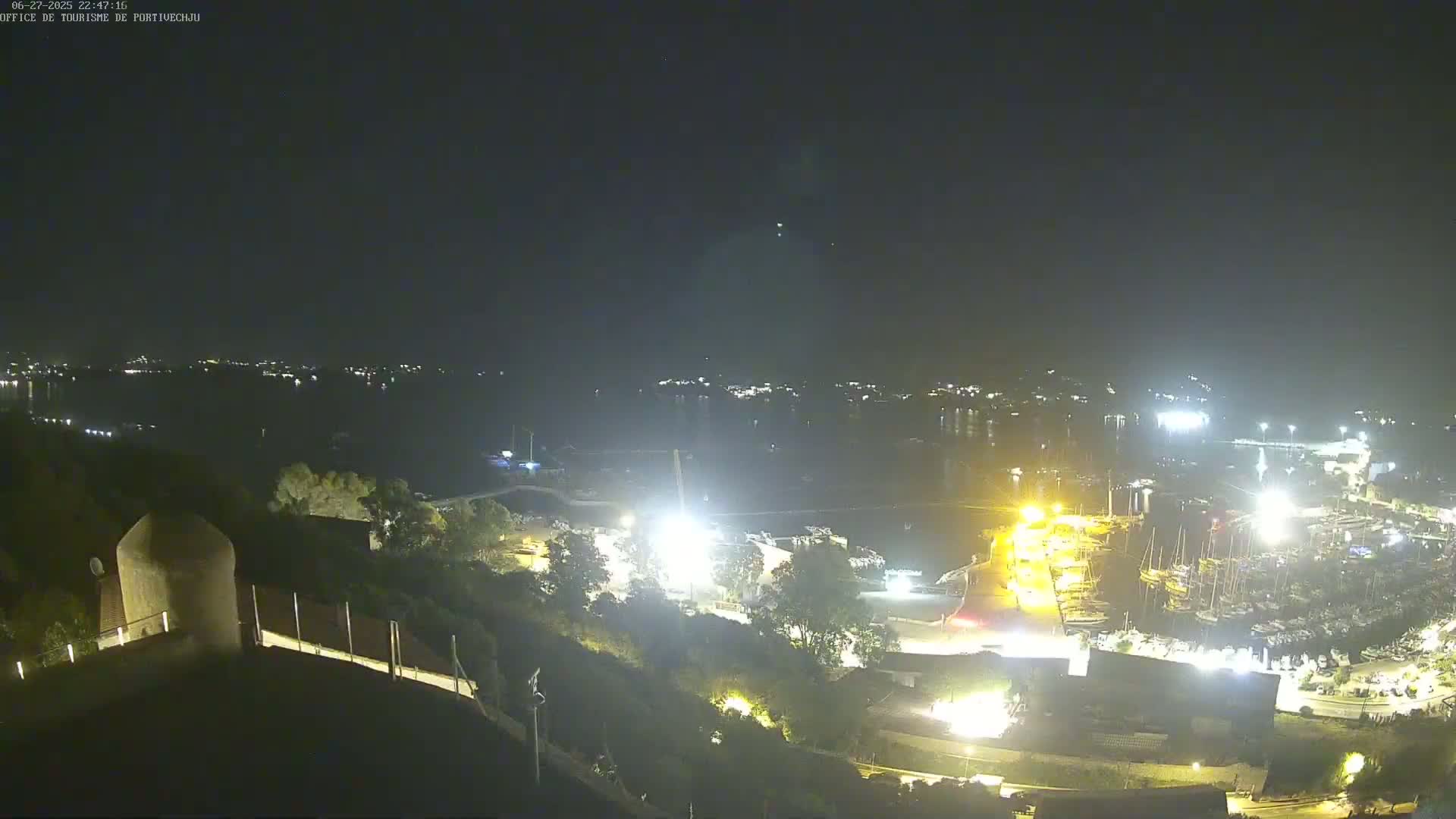 Corse (Corsica), Porto Vecchio Coast & Port  Live Cam -  Sartene, Corse-du-Sud, Corse, France