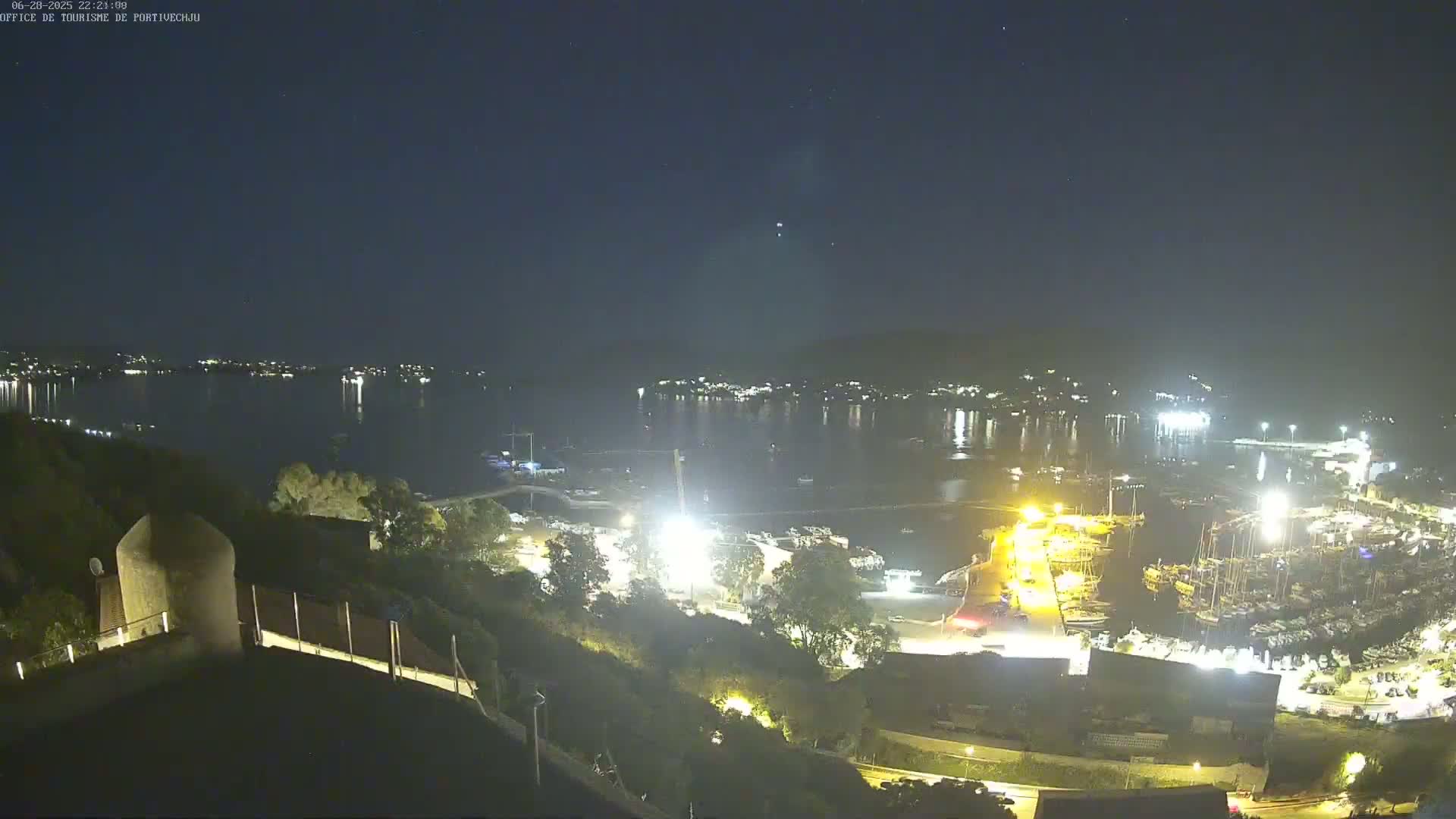 Corse (Corsica), Porto Vecchio Coast & Port  Live Cam -  Sartene, Corse-du-Sud, Corse, France