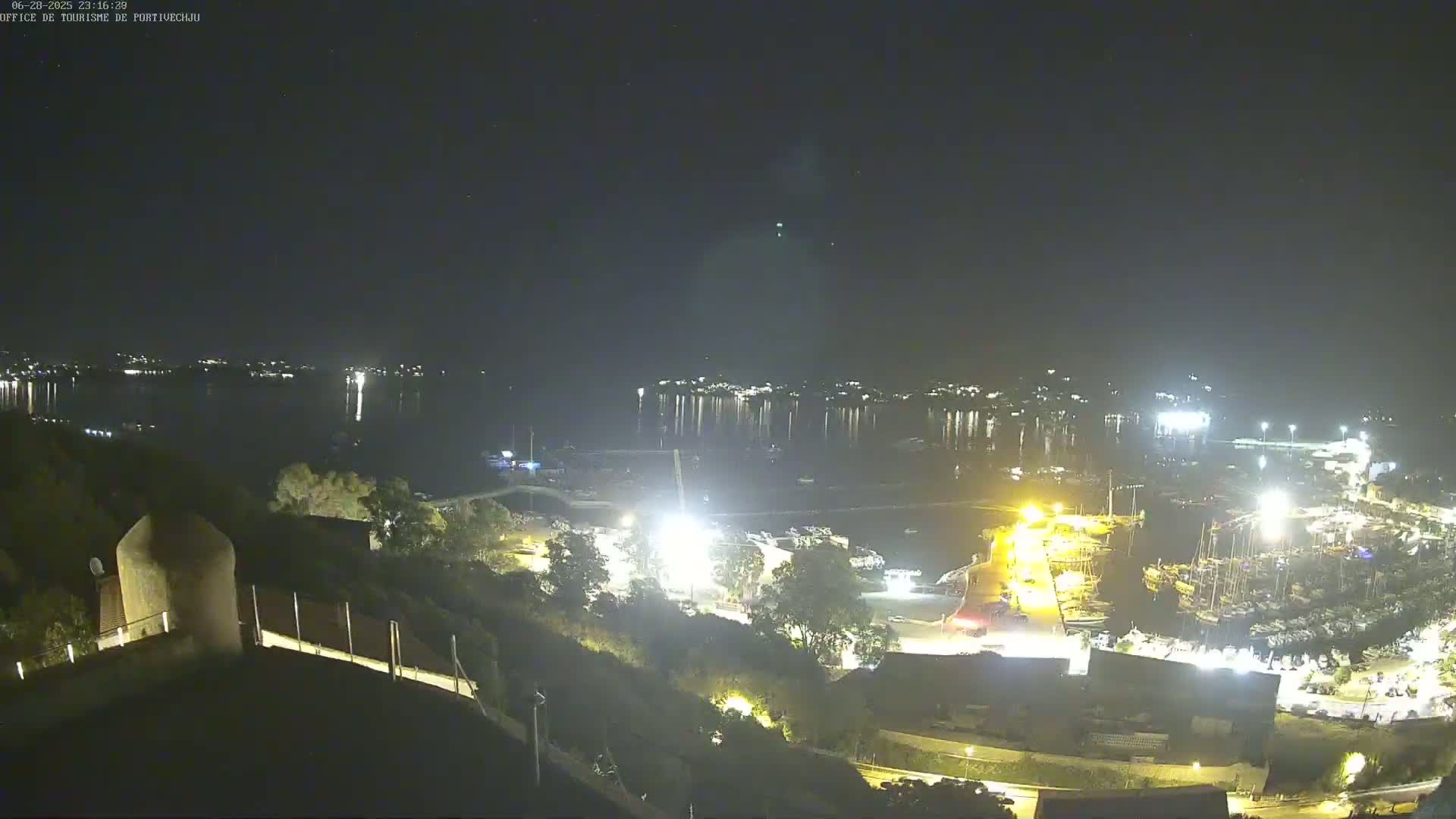 Corse (Corsica), Porto Vecchio Coast & Port  Live Cam -  Sartene, Corse-du-Sud, Corse, France