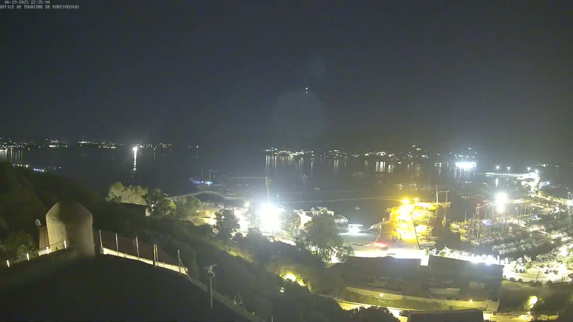 Corse (Corsica), Porto Vecchio Coast & Port  Live Cam -  Sartene, Corse-du-Sud, Corse, France
