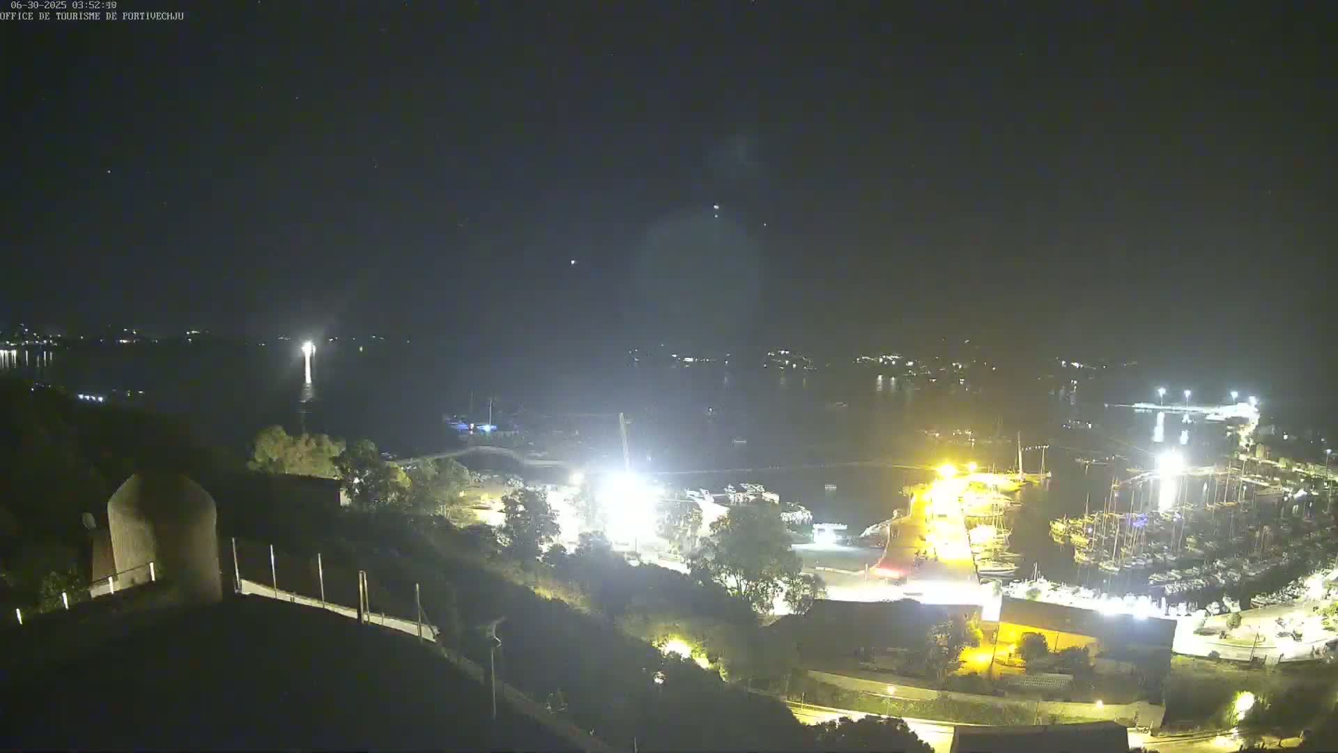 Corse (Corsica), Porto Vecchio Coast & Port  Live Cam -  Sartene, Corse-du-Sud, Corse, France