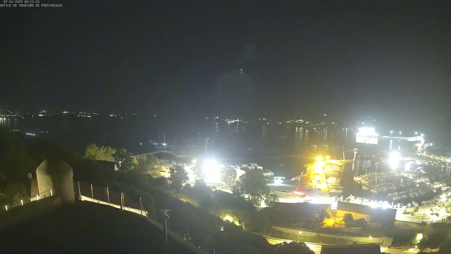 Corse (Corsica), Porto Vecchio Coast & Port  Live Cam -  Sartene, Corse-du-Sud, Corse, France