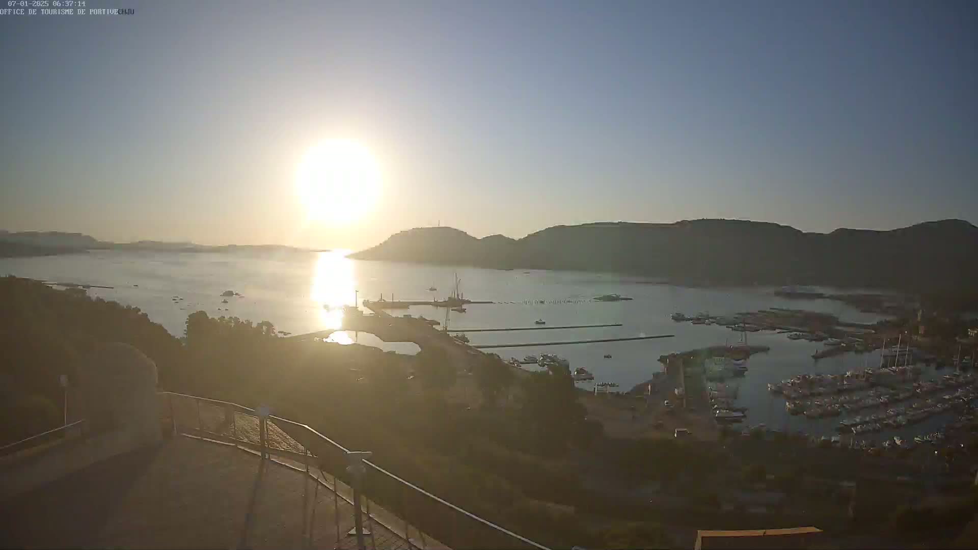 Corse (Corsica), Porto Vecchio Coast & Port  Live Cam -  Sartene, Corse-du-Sud, Corse, France