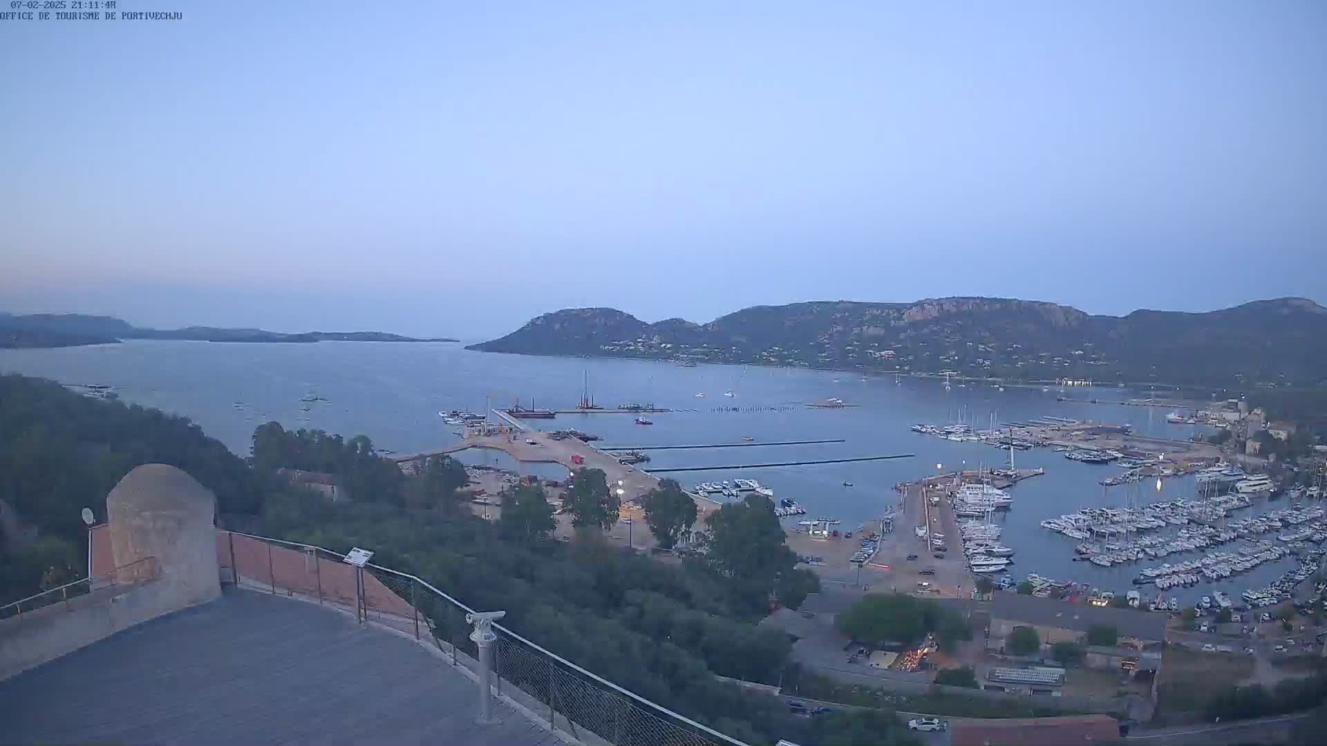 Corse (Corsica), Porto Vecchio Coast & Port  Live Cam -  Sartene, Corse-du-Sud, Corse, France