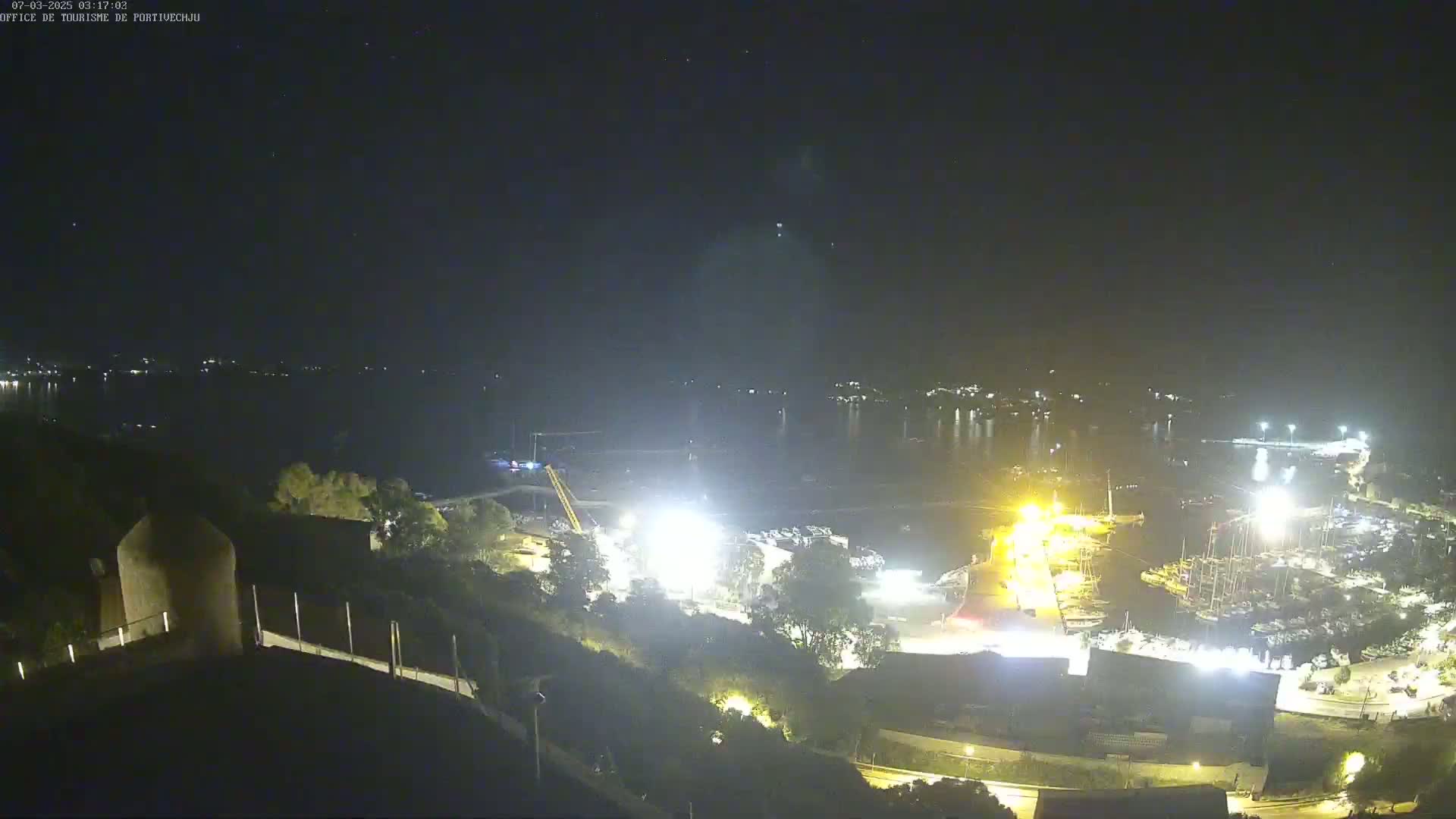 Corse (Corsica), Porto Vecchio Coast & Port  Live Cam -  Sartene, Corse-du-Sud, Corse, France