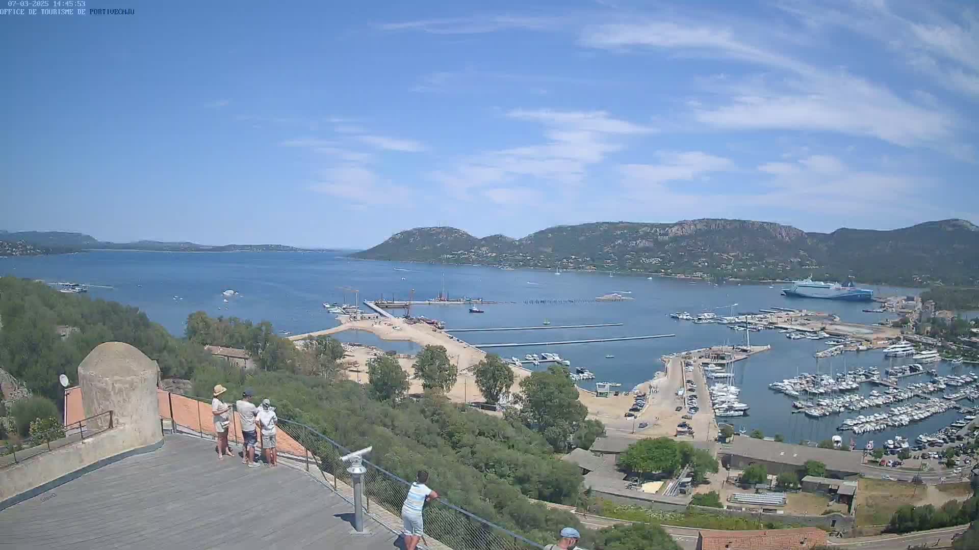 Corse (Corsica), Porto Vecchio Coast & Port  Live Cam -  Sartene, Corse-du-Sud, Corse, France