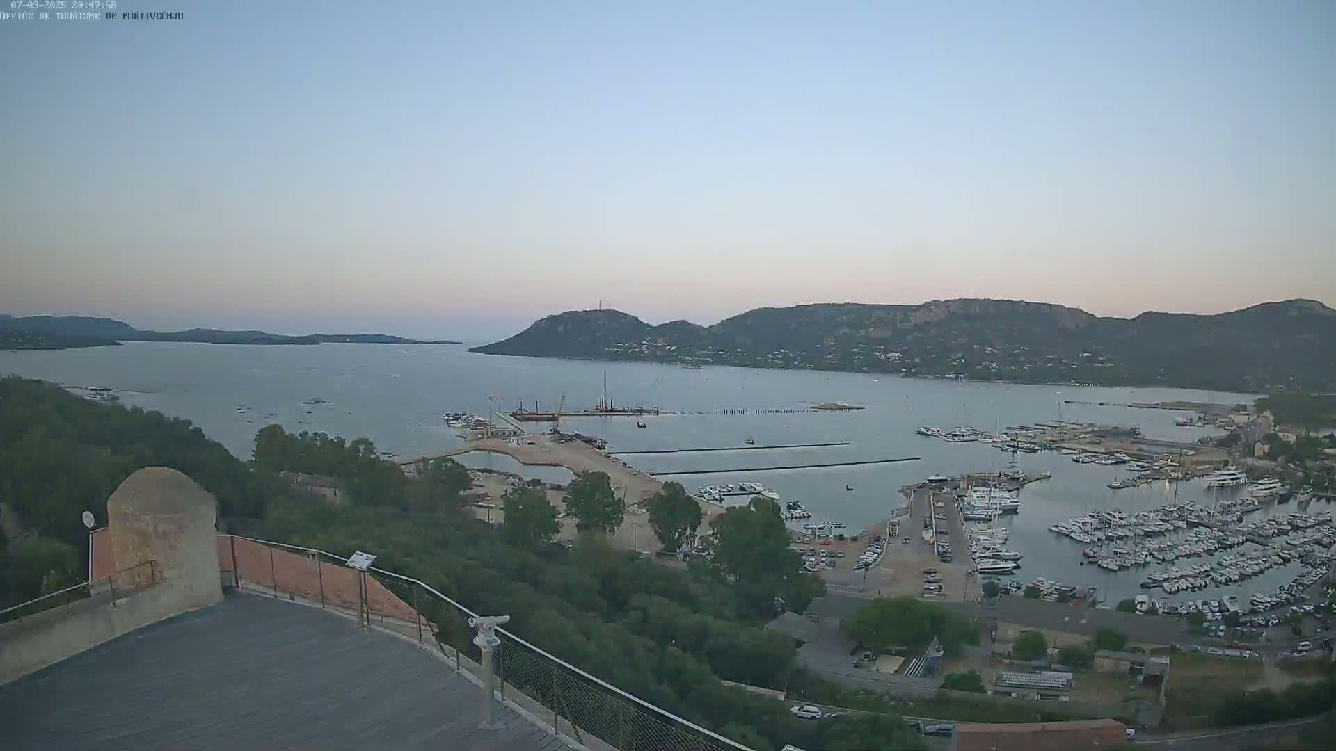 Corse (Corsica), Porto Vecchio Coast & Port  Live Cam -  Sartene, Corse-du-Sud, Corse, France