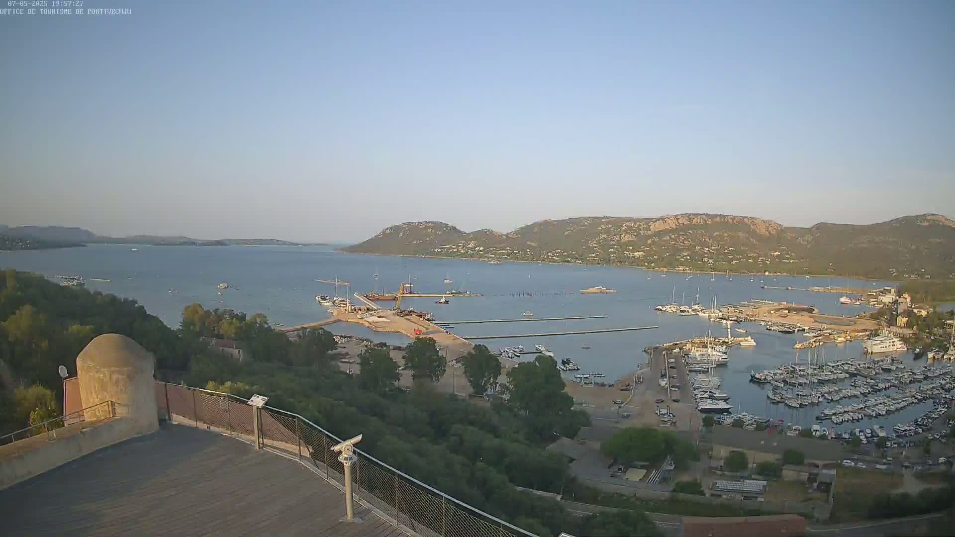 Corse (Corsica), Porto Vecchio Coast & Port  Live Cam -  Sartene, Corse-du-Sud, Corse, France