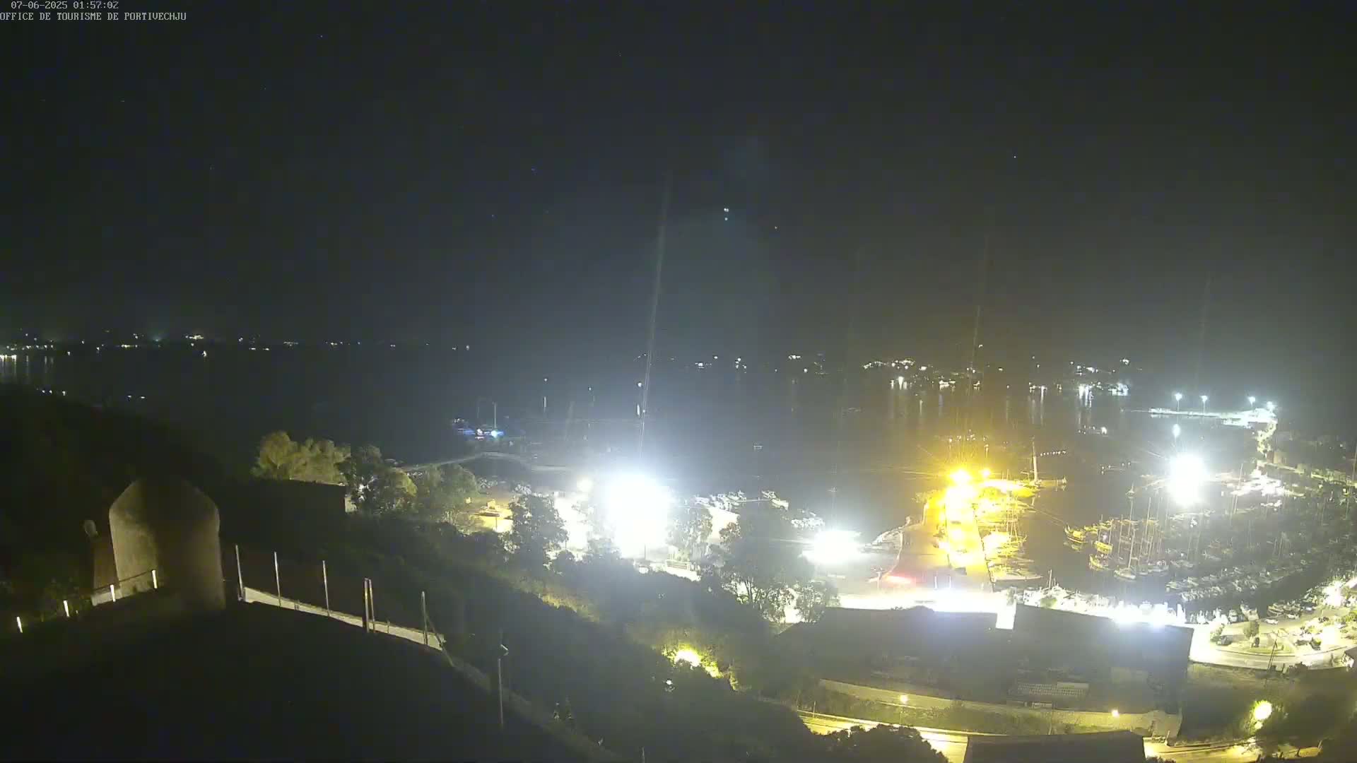Corse (Corsica), Porto Vecchio Coast & Port  Live Cam -  Sartene, Corse-du-Sud, Corse, France