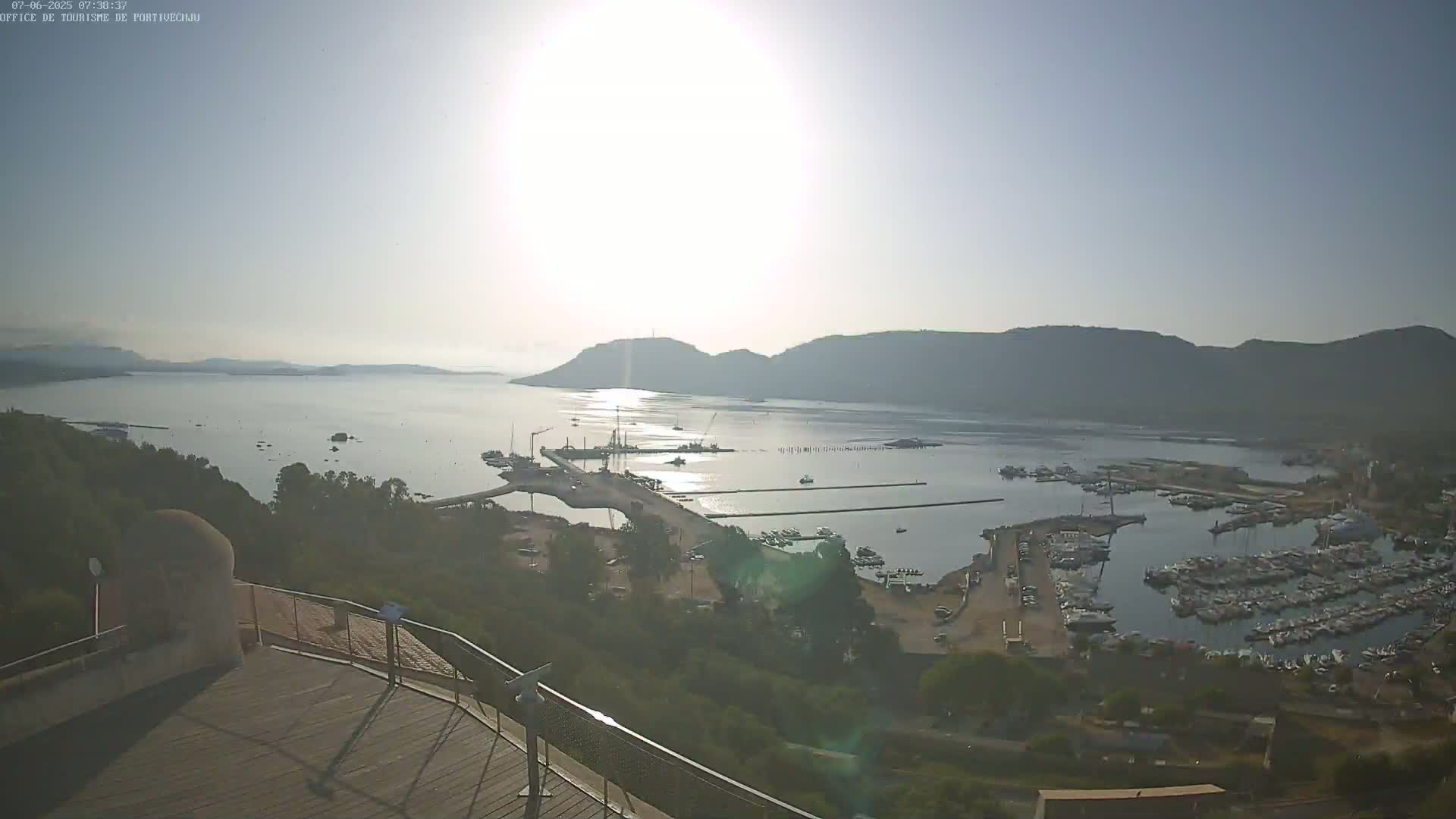 Corse (Corsica), Porto Vecchio Coast & Port  Live Cam -  Sartene, Corse-du-Sud, Corse, France