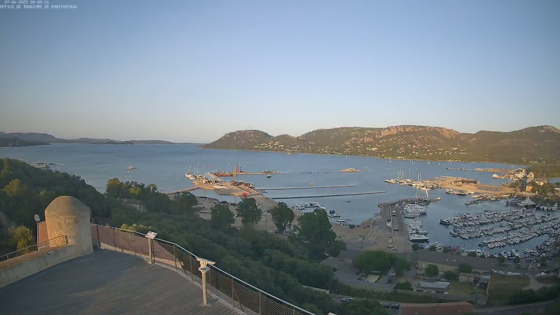 Corse (Corsica), Porto Vecchio Coast & Port  Live Cam -  Sartene, Corse-du-Sud, Corse, France