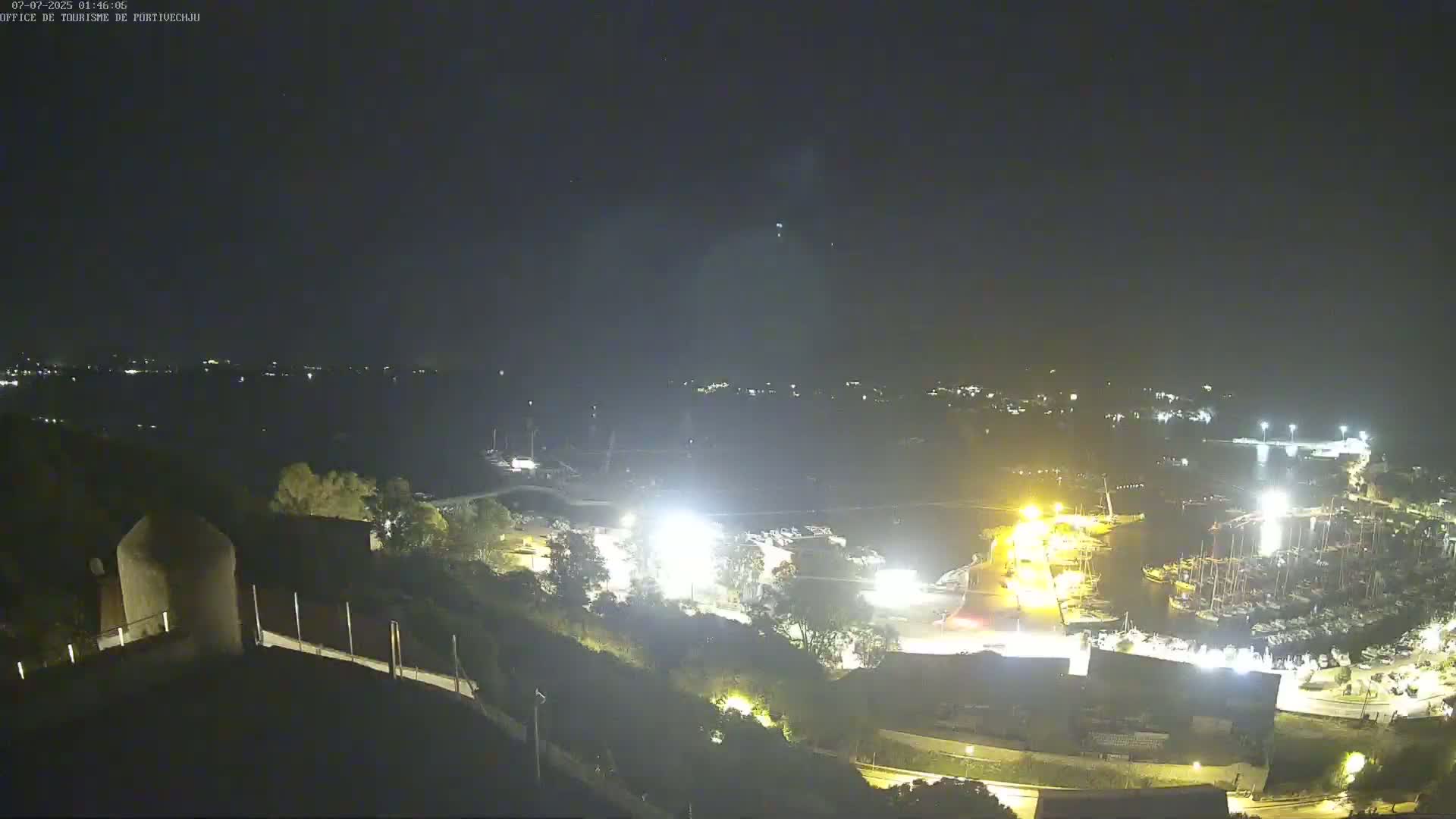 Corse (Corsica), Porto Vecchio Coast & Port  Live Cam -  Sartene, Corse-du-Sud, Corse, France