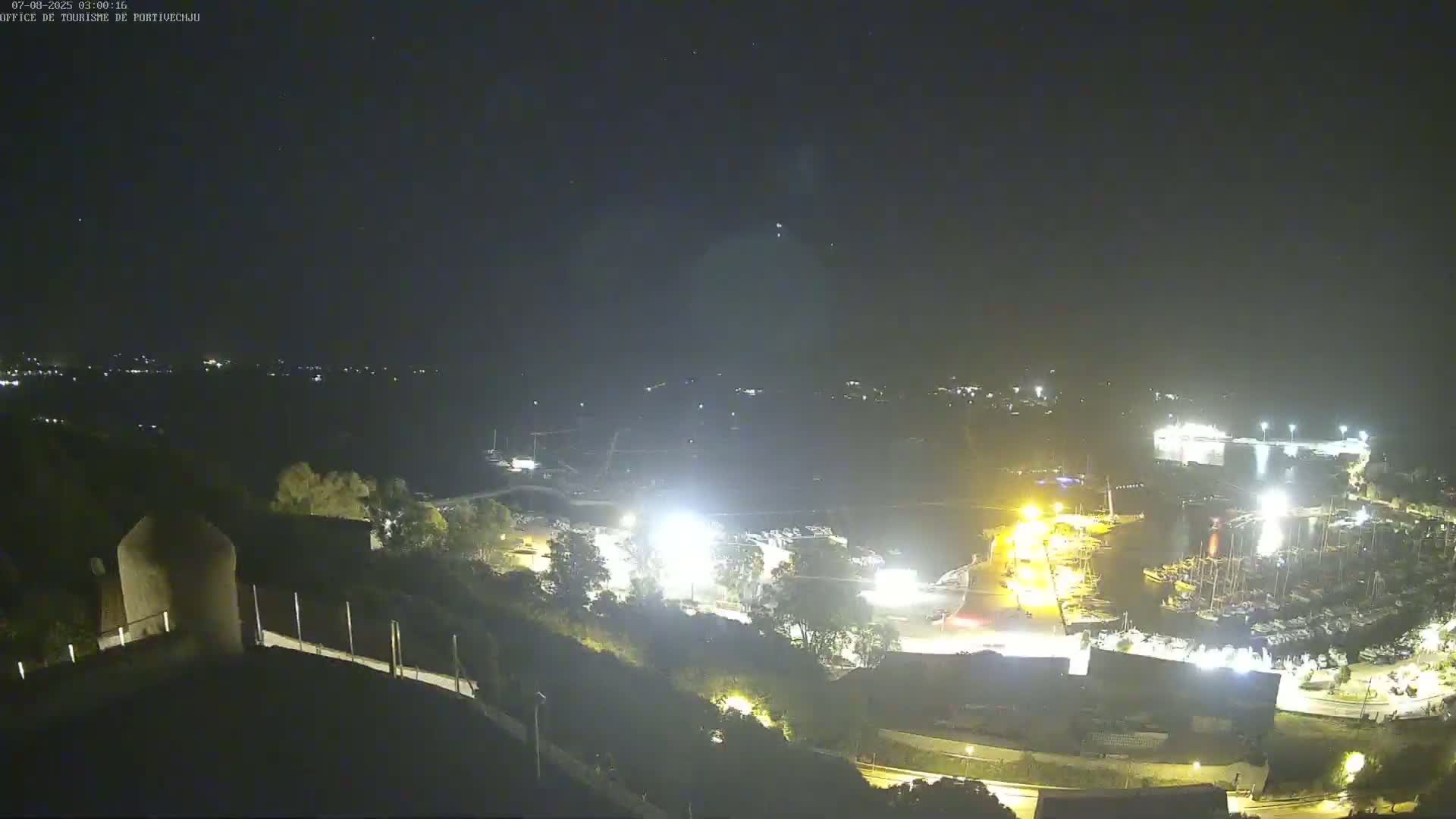 Corse (Corsica), Porto Vecchio Coast & Port  Live Cam -  Sartene, Corse-du-Sud, Corse, France