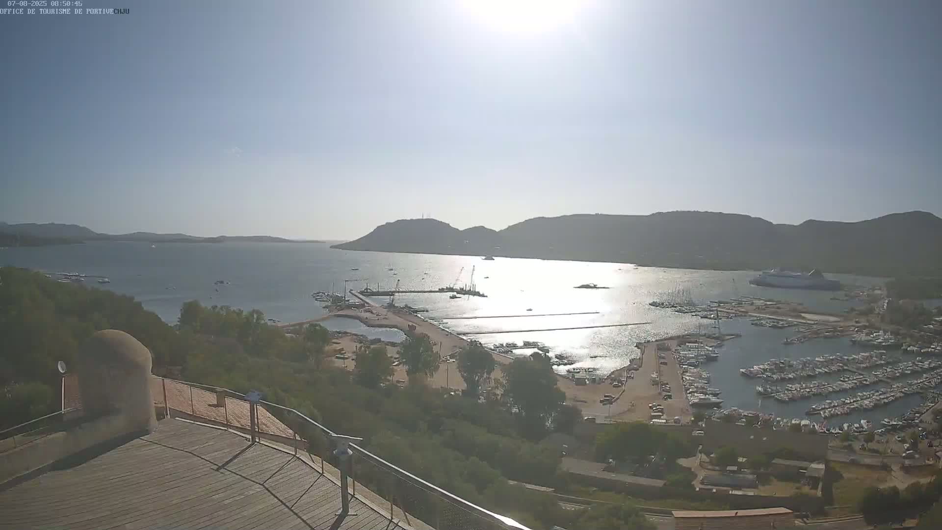 Corse (Corsica), Porto Vecchio Coast & Port  Live Cam -  Sartene, Corse-du-Sud, Corse, France