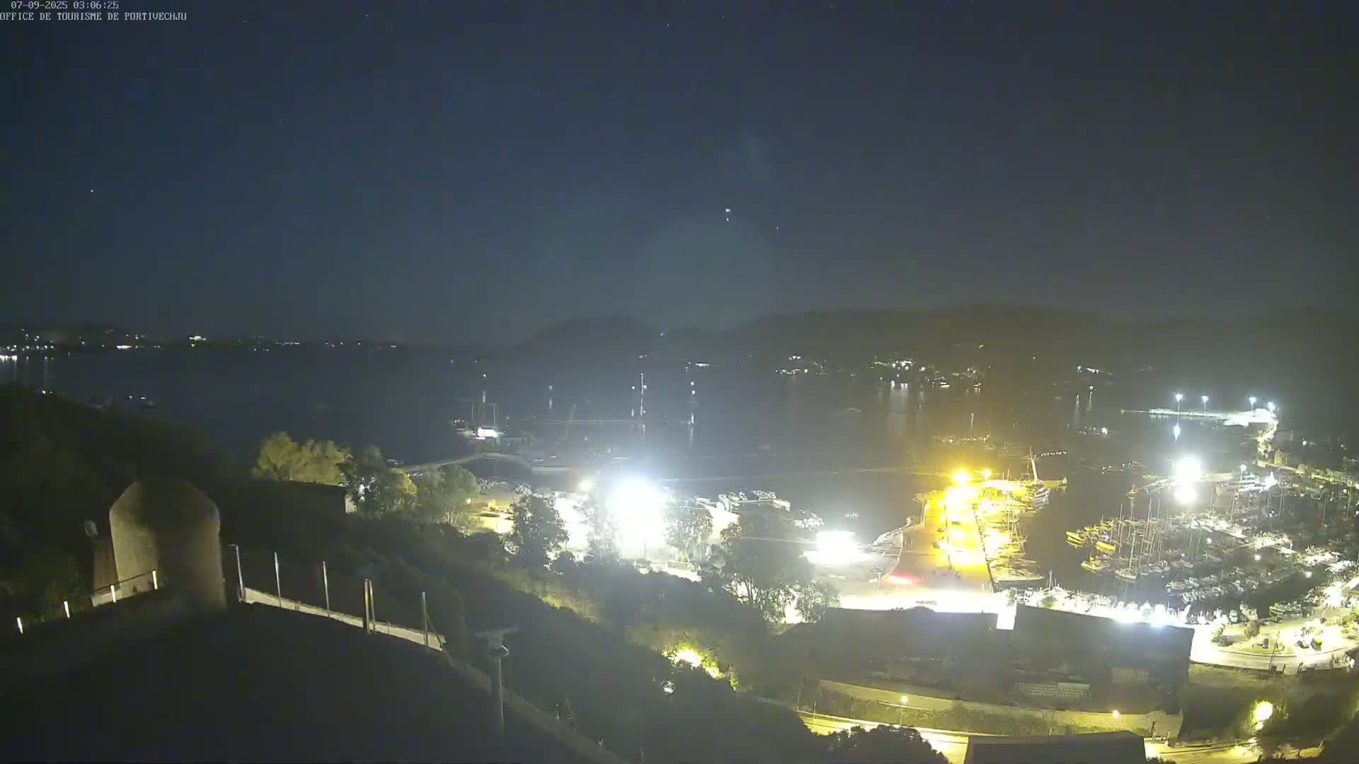 Corse (Corsica), Porto Vecchio Coast & Port  Live Cam -  Sartene, Corse-du-Sud, Corse, France