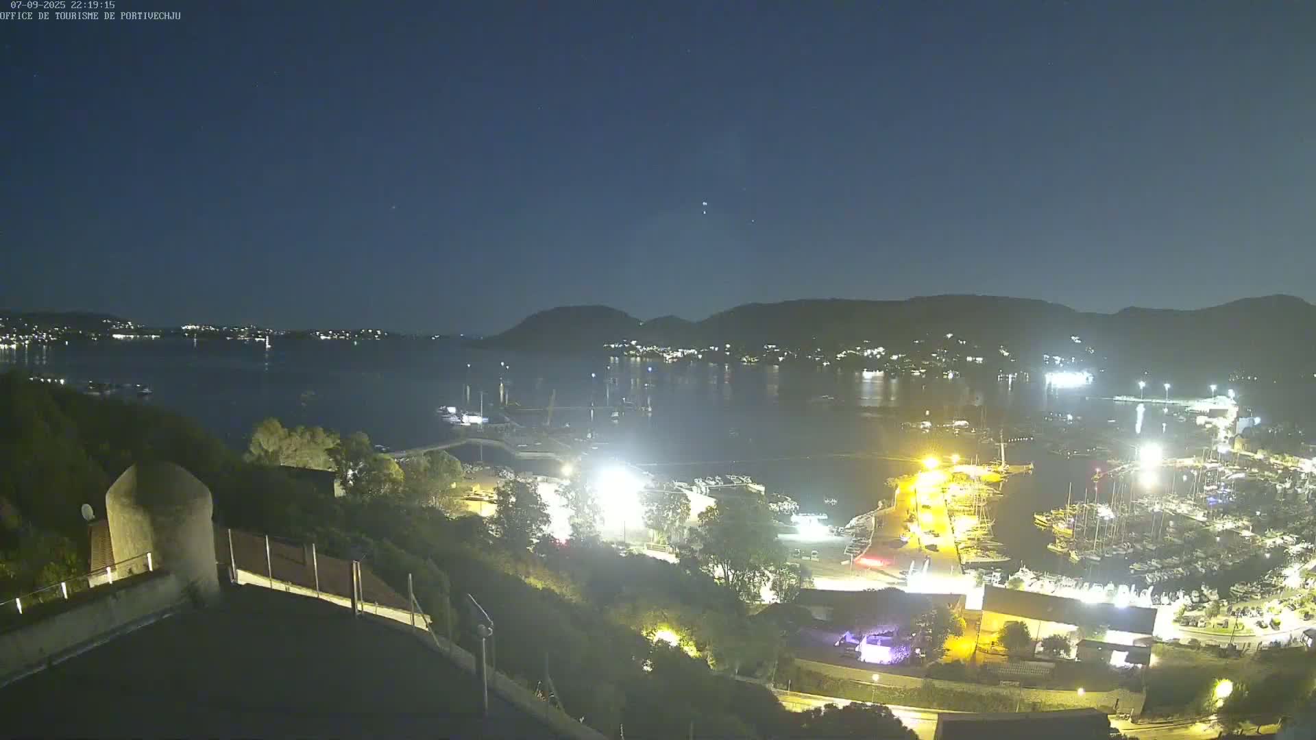Corse (Corsica), Porto Vecchio Coast & Port  Live Cam -  Sartene, Corse-du-Sud, Corse, France