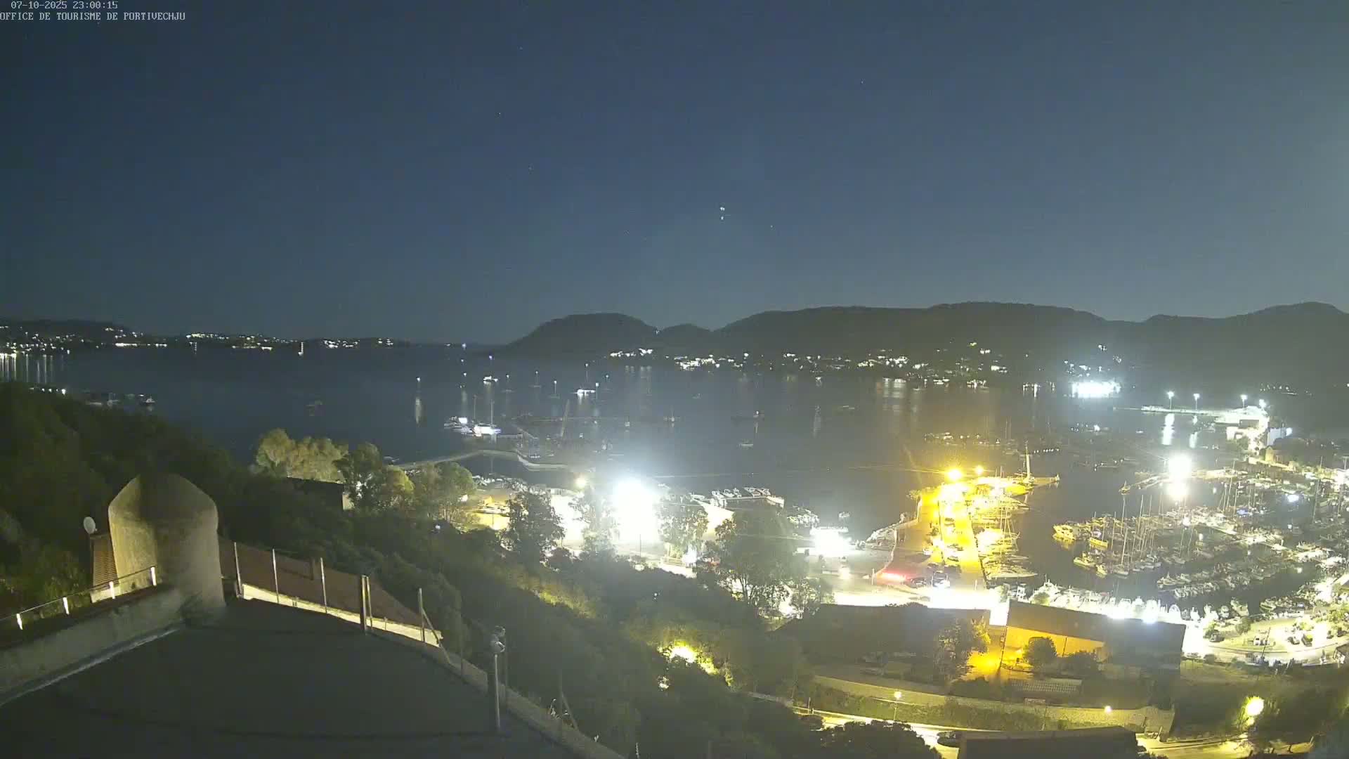 Corse (Corsica), Porto Vecchio Coast & Port  Live Cam -  Sartene, Corse-du-Sud, Corse, France