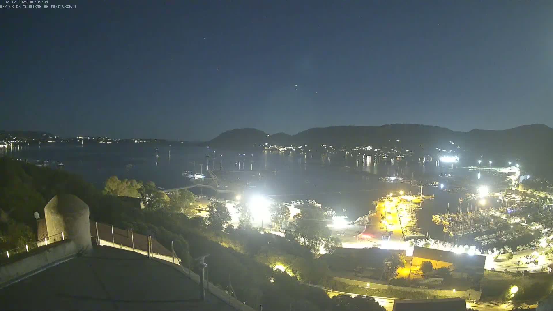 Corse (Corsica), Porto Vecchio Coast & Port  Live Cam -  Sartene, Corse-du-Sud, Corse, France