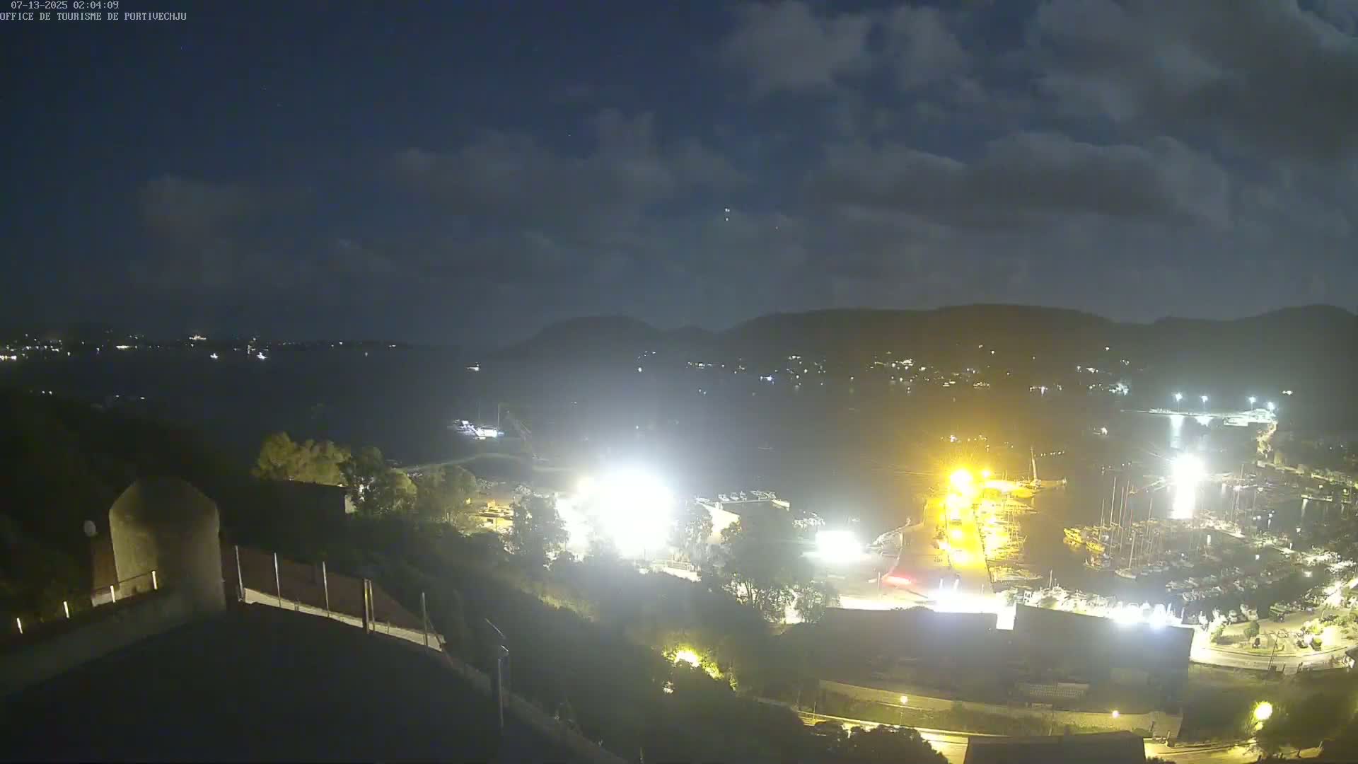 Corse (Corsica), Porto Vecchio Coast & Port  Live Cam -  Sartene, Corse-du-Sud, Corse, France