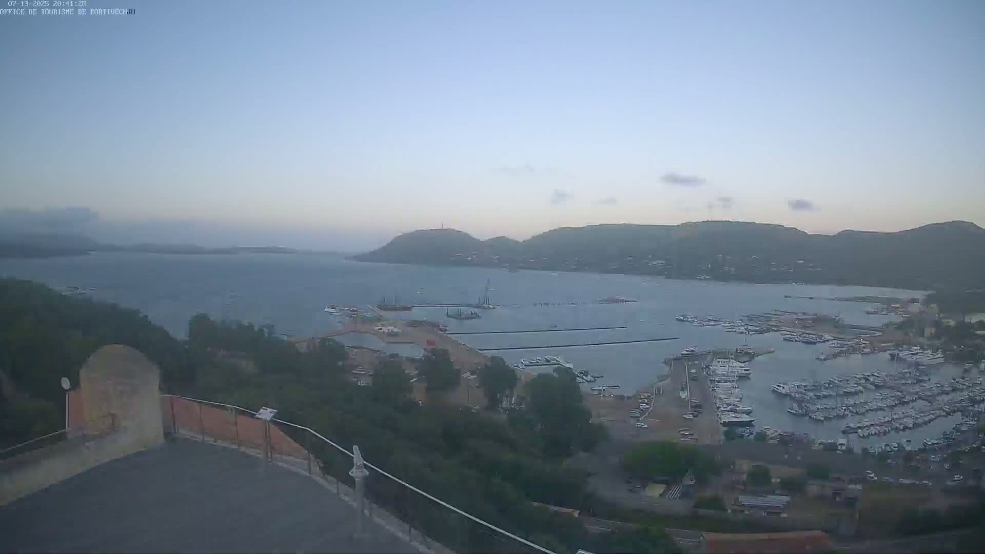 Corse (Corsica), Porto Vecchio Coast & Port  Live Cam -  Sartene, Corse-du-Sud, Corse, France