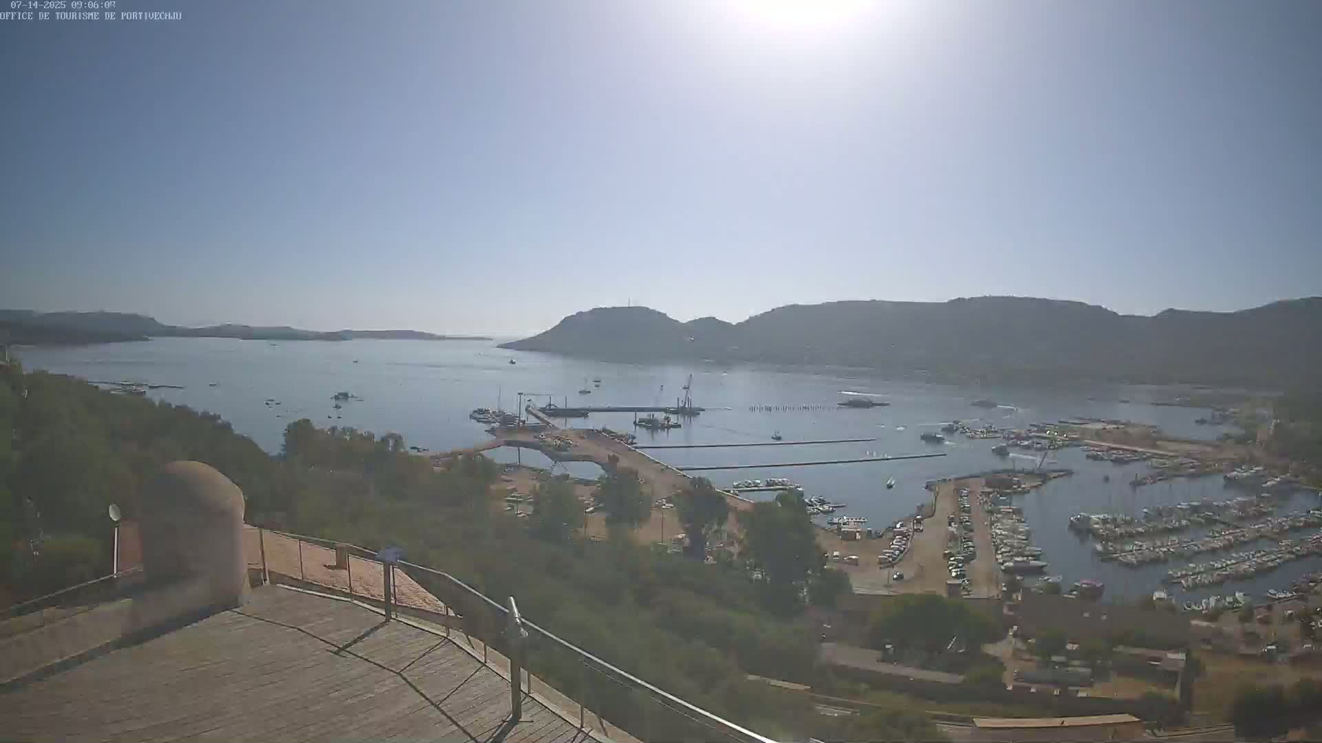 Corse (Corsica), Porto Vecchio Coast & Port  Live Cam -  Sartene, Corse-du-Sud, Corse, France