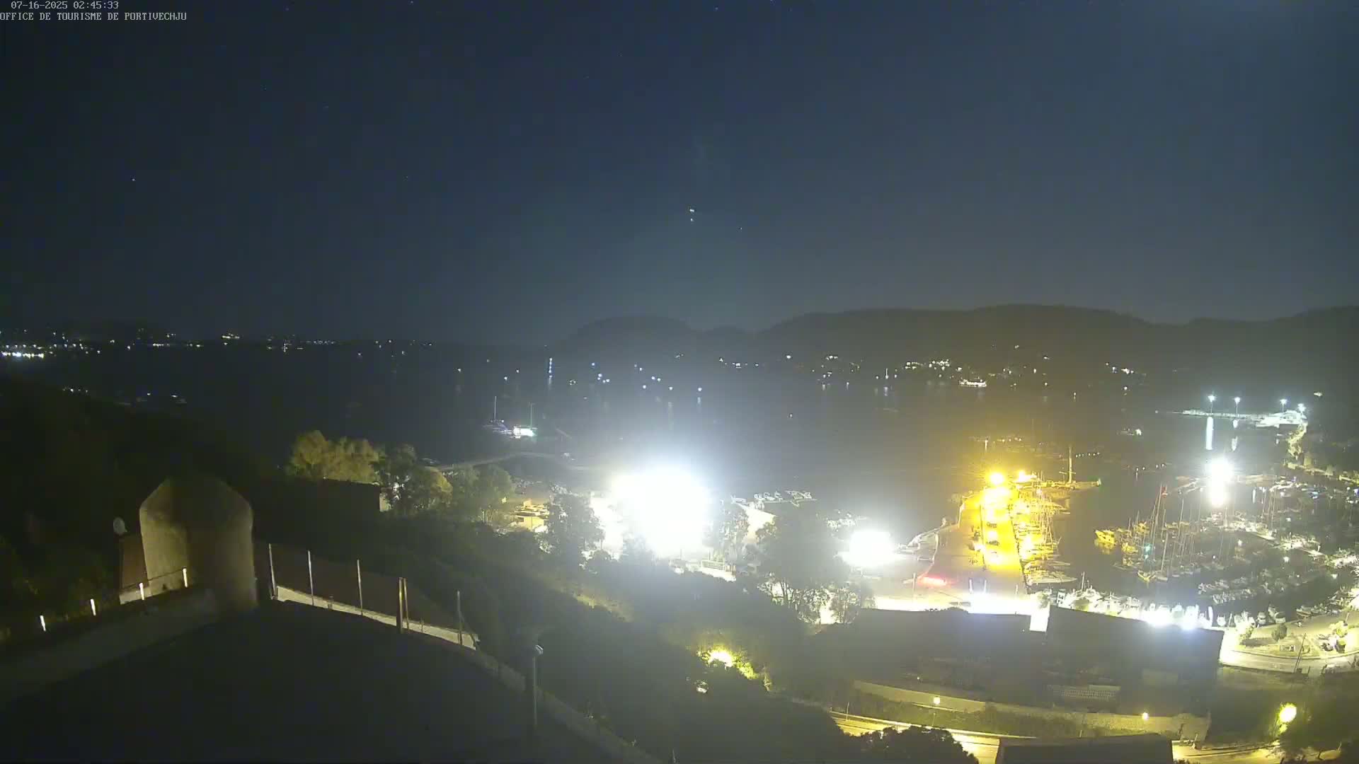 Corse (Corsica), Porto Vecchio Coast & Port  Live Cam -  Sartene, Corse-du-Sud, Corse, France