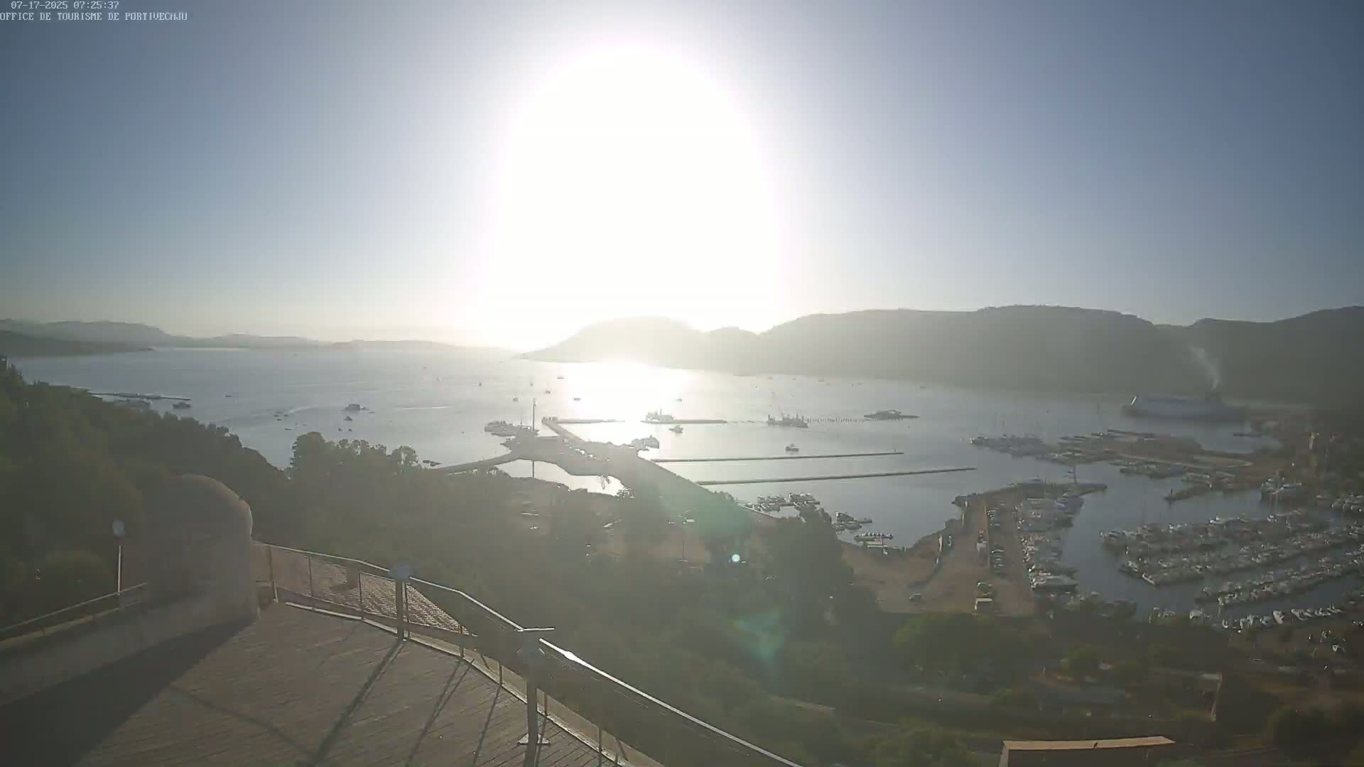 Corse (Corsica), Porto Vecchio Coast & Port  Live Cam -  Sartene, Corse-du-Sud, Corse, France