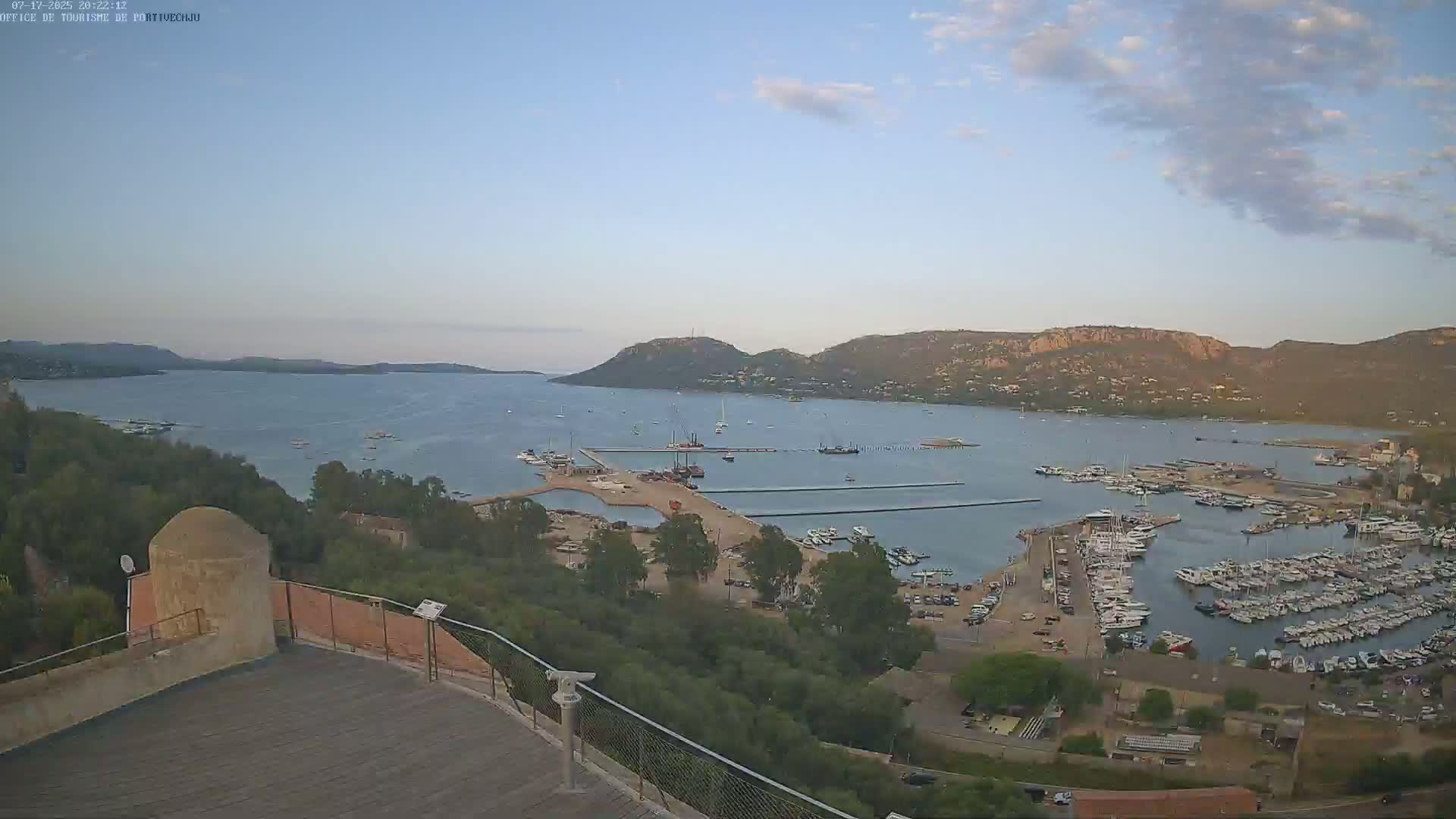Corse (Corsica), Porto Vecchio Coast & Port  Live Cam -  Sartene, Corse-du-Sud, Corse, France