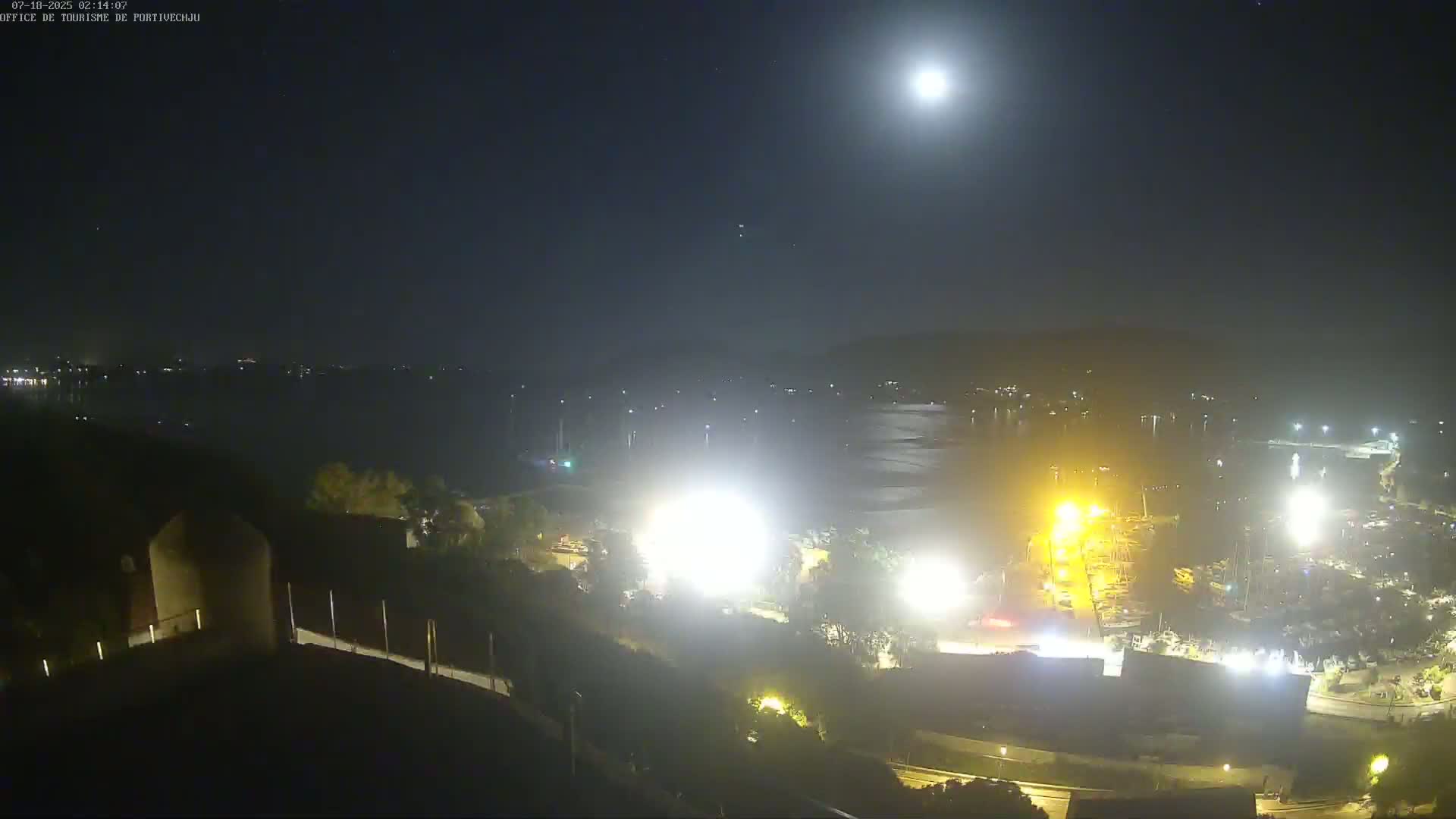 Corse (Corsica), Porto Vecchio Coast & Port  Live Cam -  Sartene, Corse-du-Sud, Corse, France