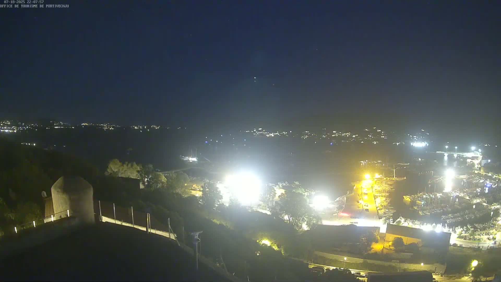 Corse (Corsica), Porto Vecchio Coast & Port  Live Cam -  Sartene, Corse-du-Sud, Corse, France