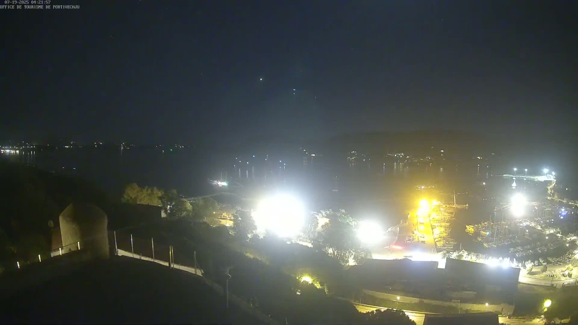 Corse (Corsica), Porto Vecchio Coast & Port  Live Cam -  Sartene, Corse-du-Sud, Corse, France